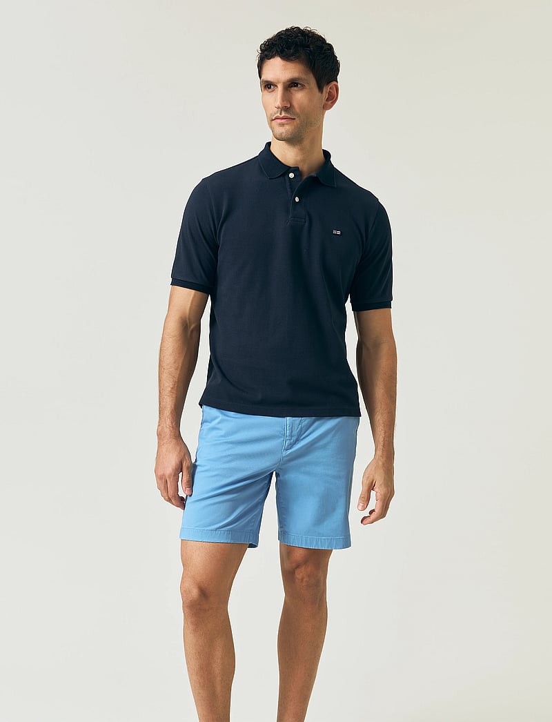 Lexington Clothing - Classic Cotton Twill Shorts - chino lühikesed püksid - blue - 2