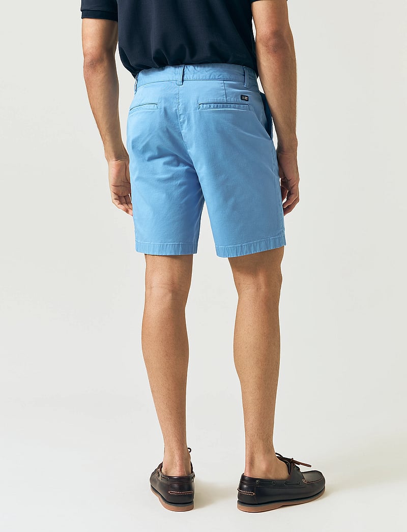 Lexington Clothing - Classic Cotton Twill Shorts - chino lühikesed püksid - blue - 5