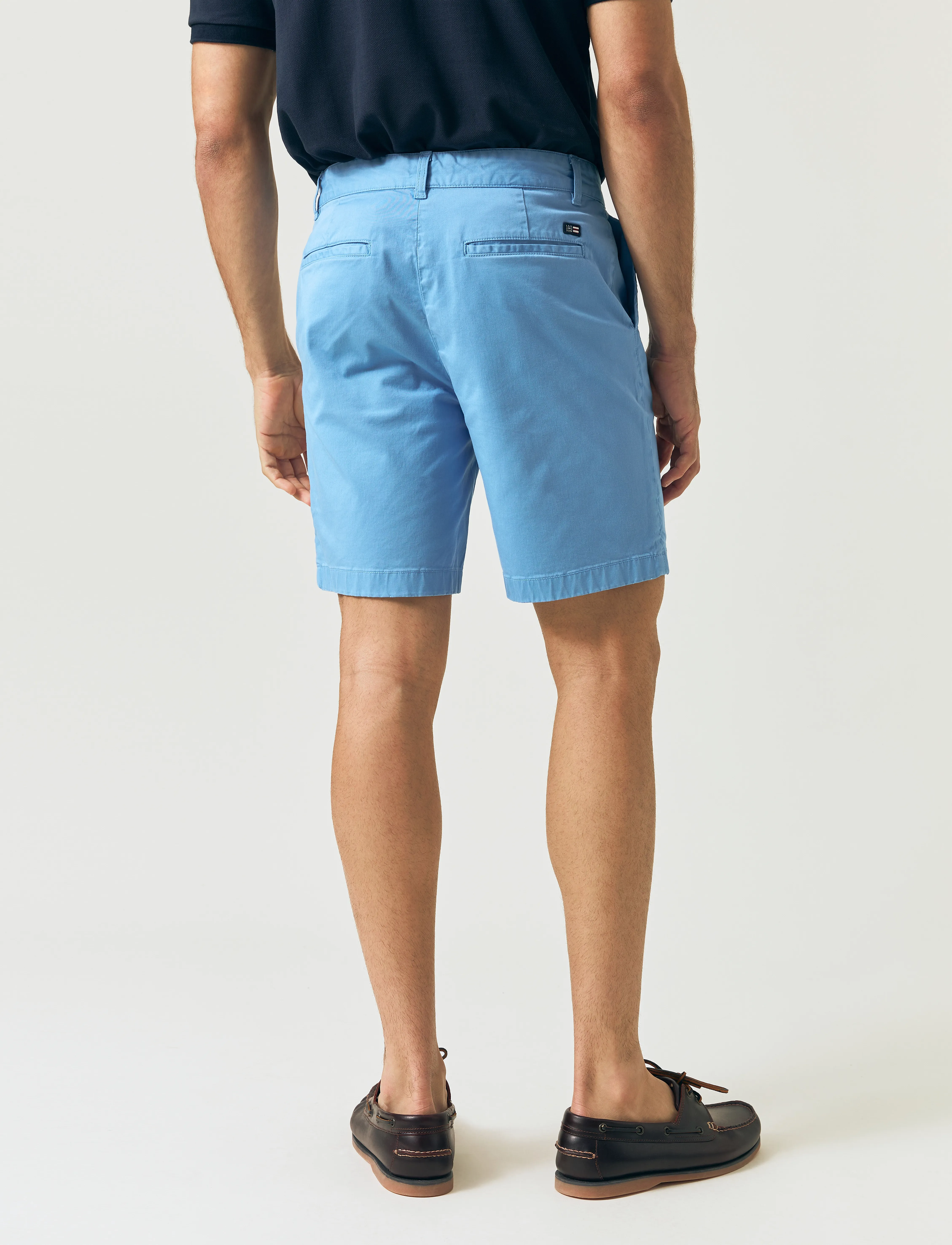 Lexington Clothing - Classic Cotton Twill Shorts - chinos shorts - blue - 5