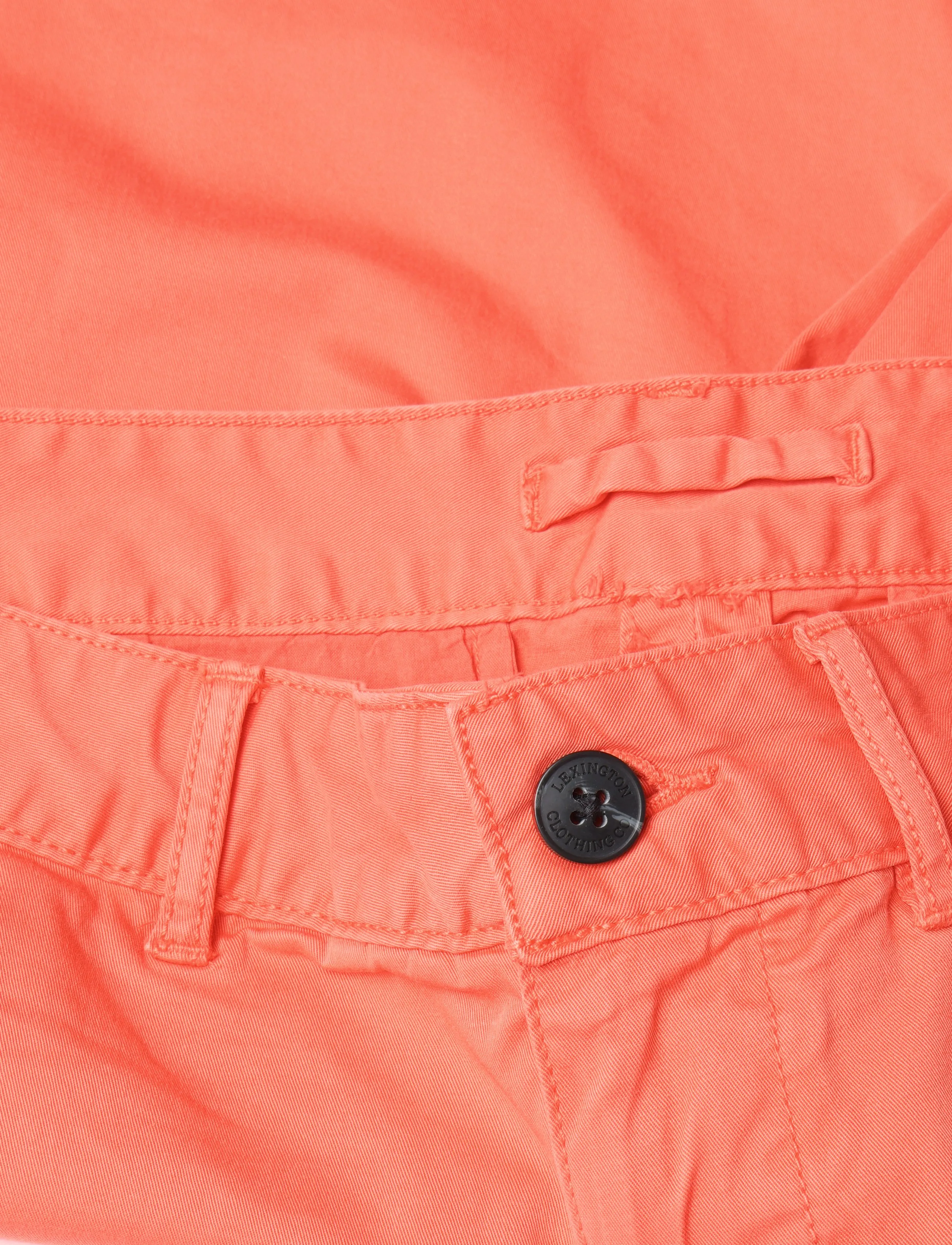 Lexington Clothing - Classic Cotton Twill Shorts - spodenki chinos - coral - 5