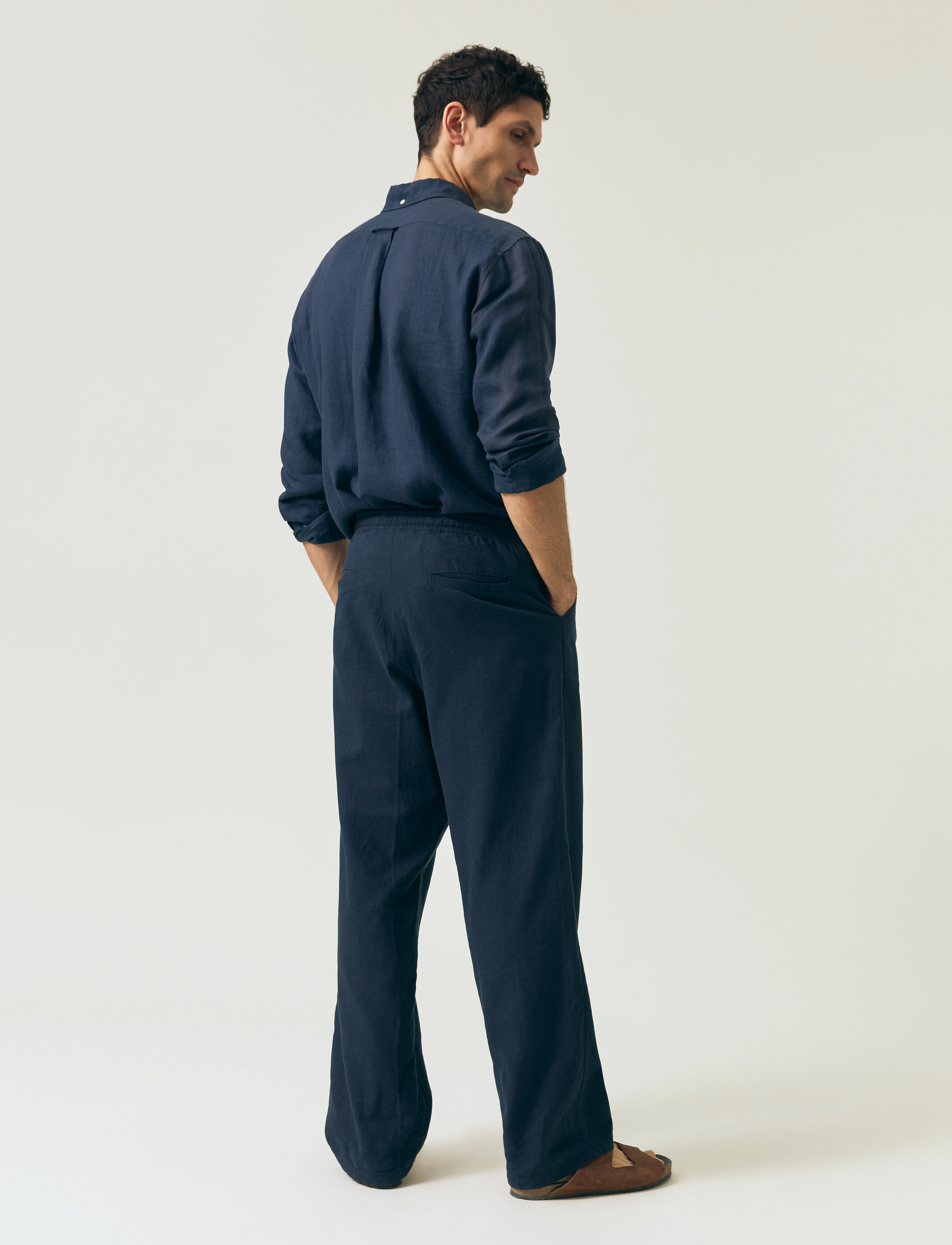 Lexington Clothing - Casual Linen Blend Pants - linbukser - beige - 3