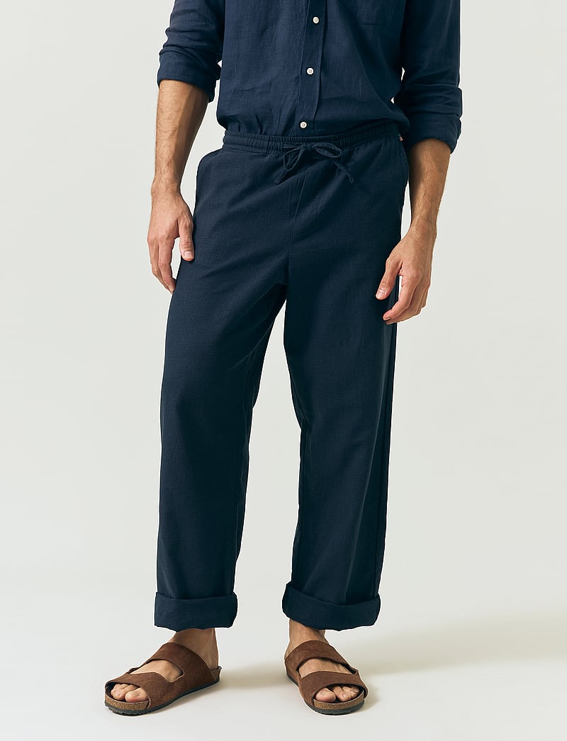 Lexington Clothing - Casual Linen Blend Pants - linen trousers - beige - 5