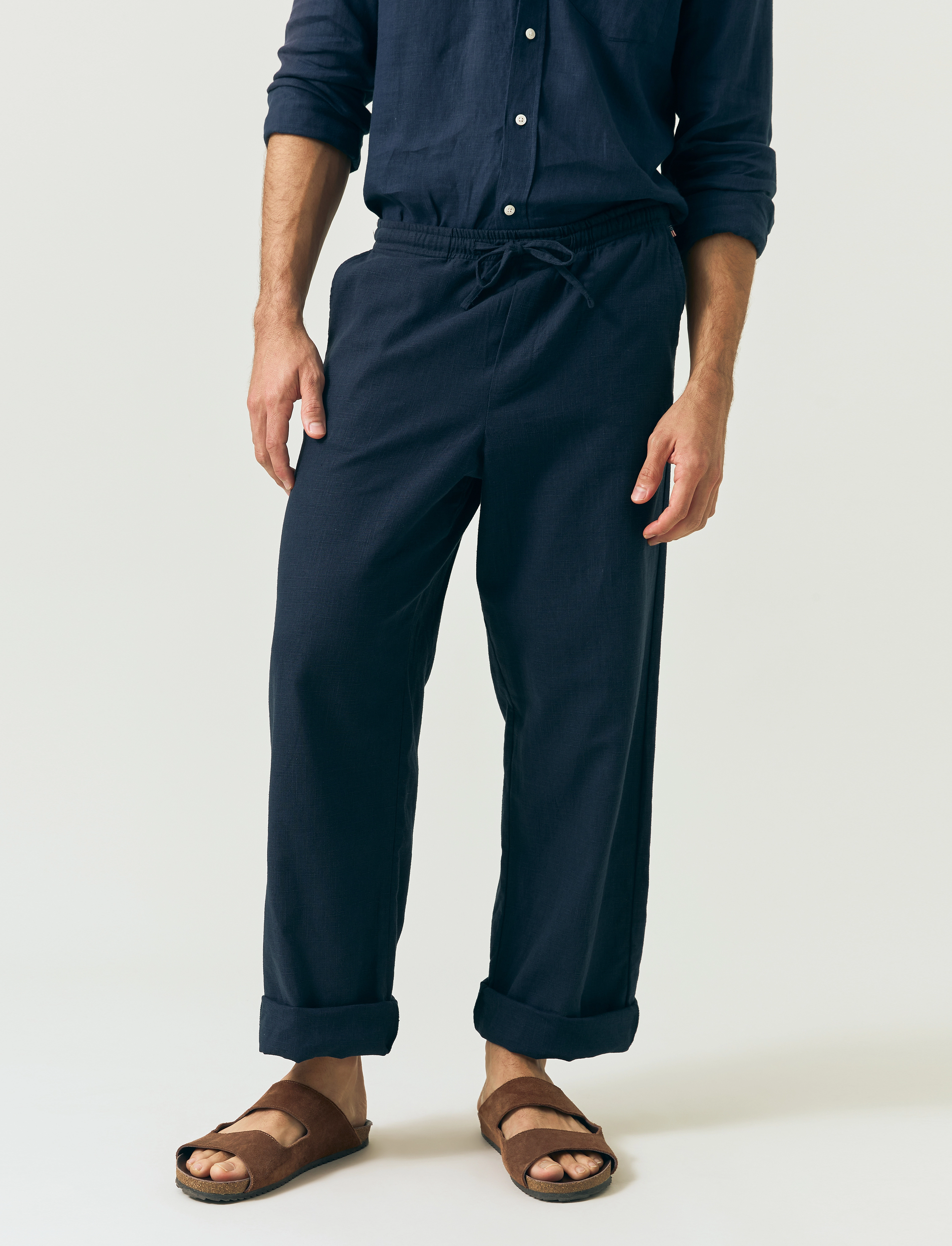 Lexington Clothing - Casual Linen Blend Pants - linbukser - beige - 5