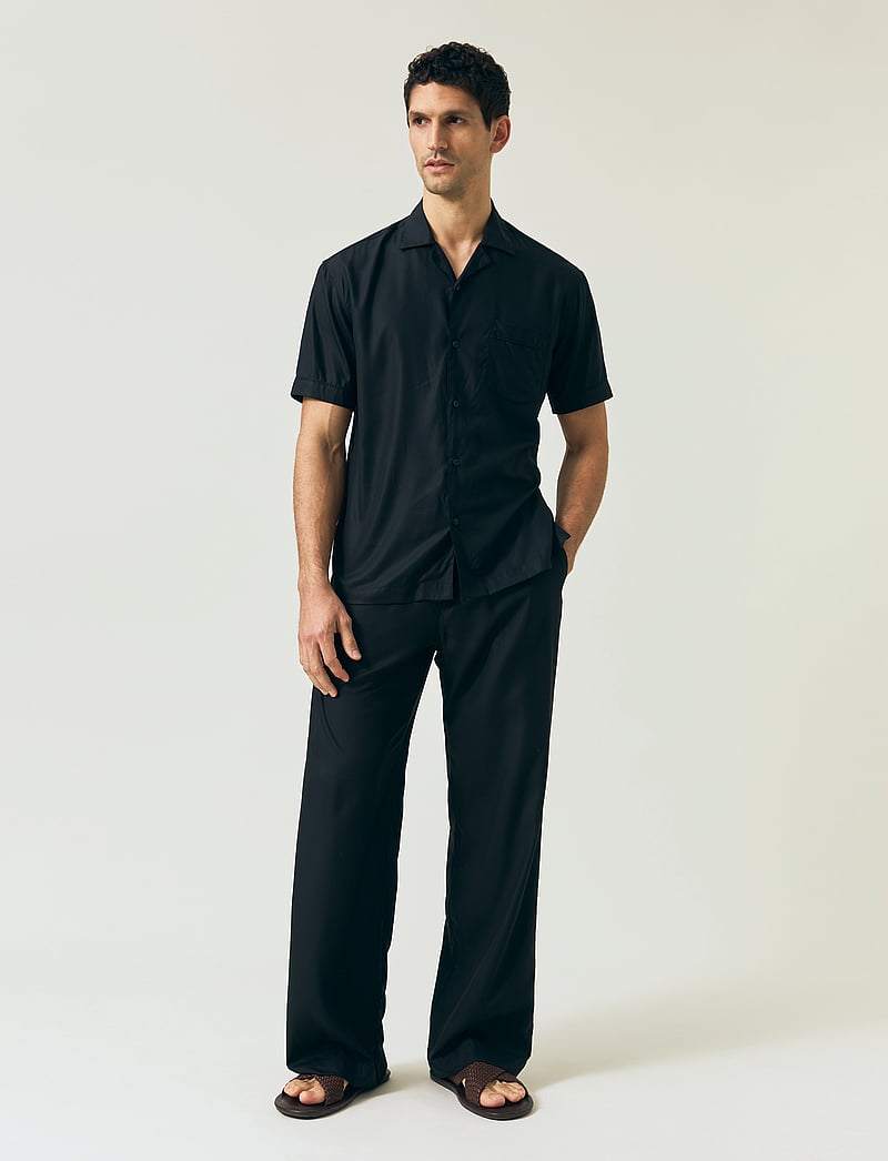 Lexington Clothing - Pyjama Lyocell Pant - vabaaja püksid - black - 0