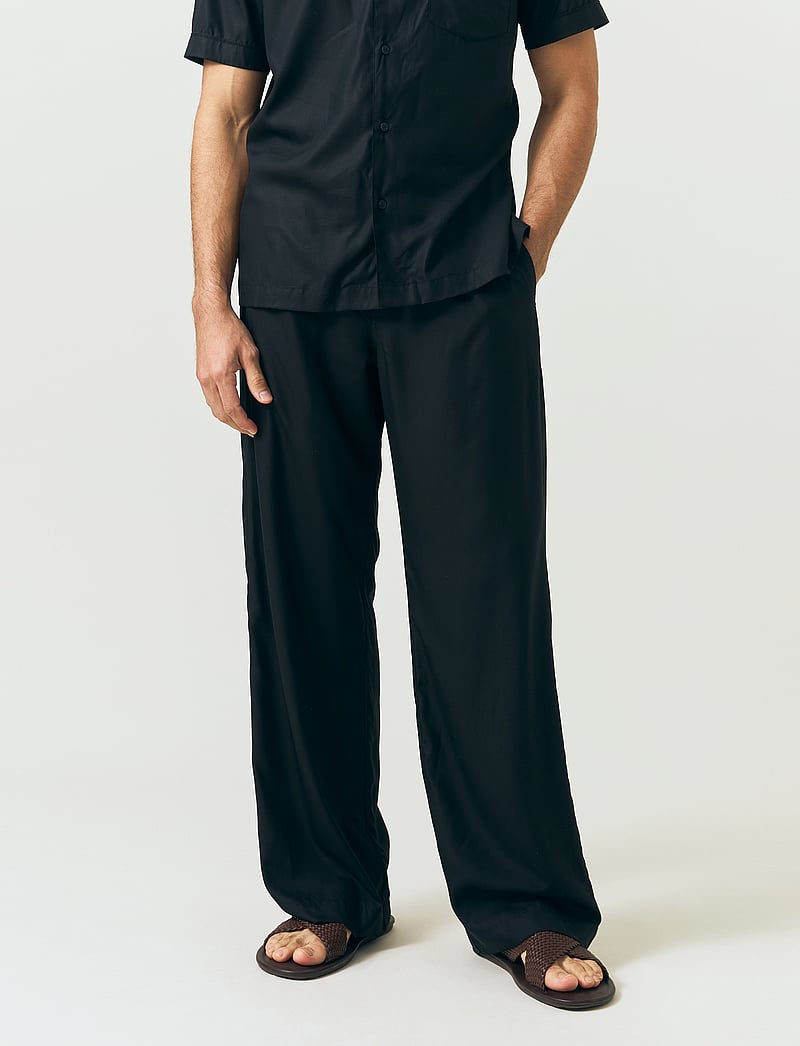 Lexington Clothing - Pyjama Lyocell Pant - vabaaja püksid - black - 3