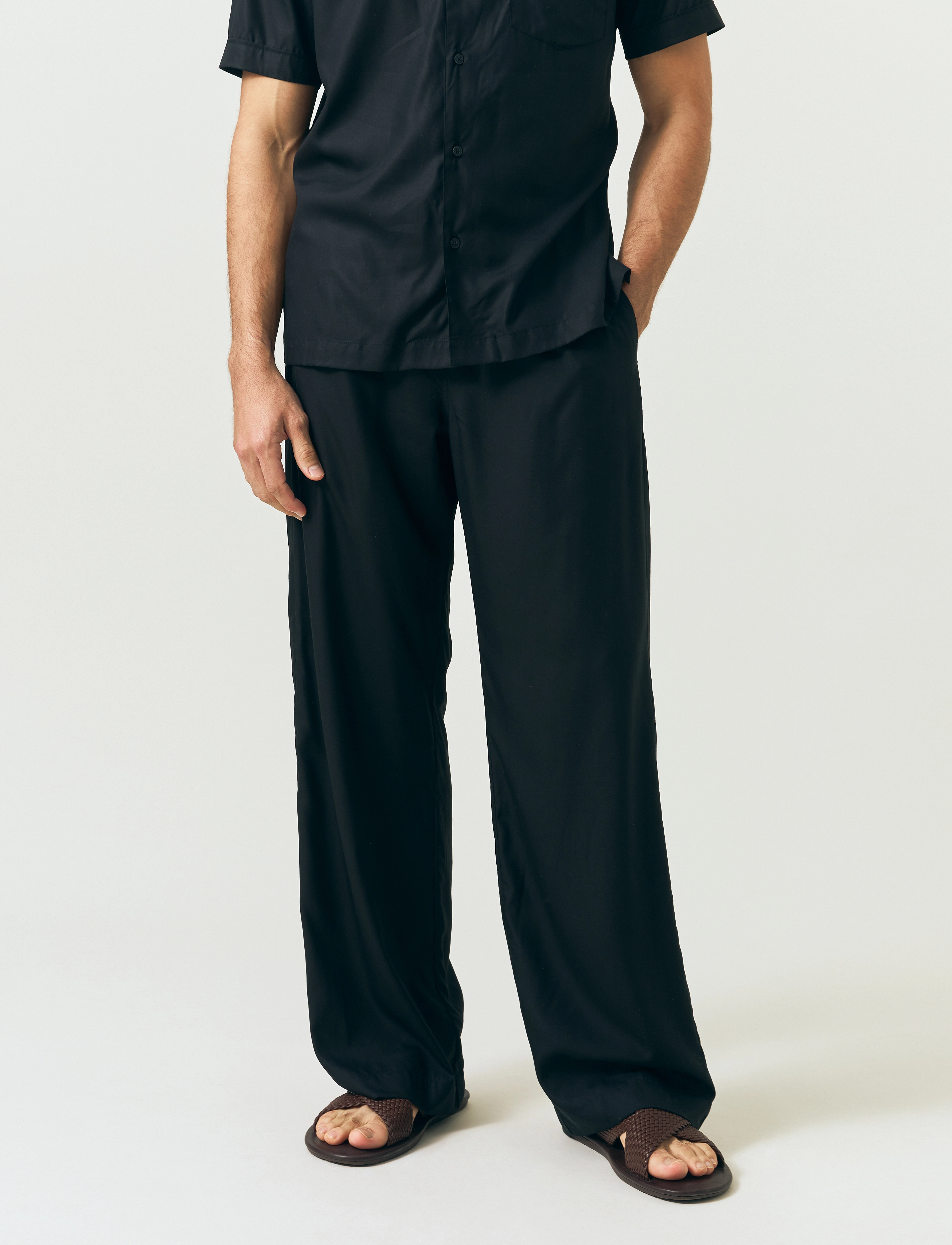 Lexington Clothing - Pyjama Lyocell Pant - black - 3
