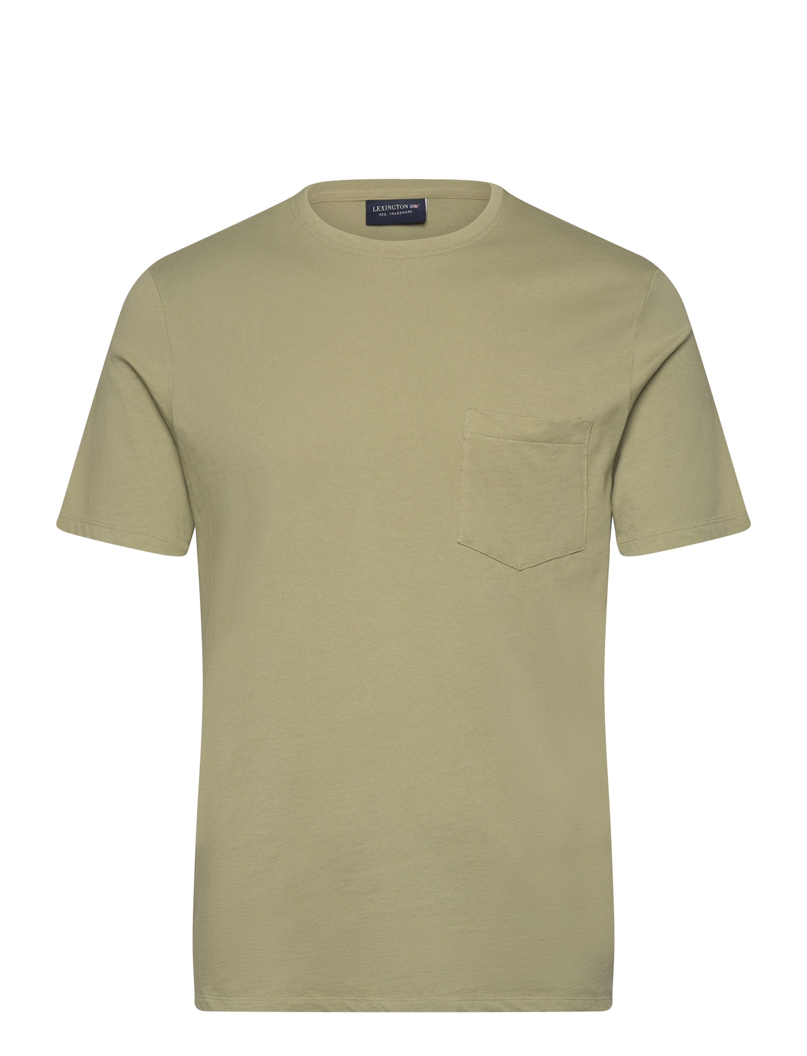 Lexington Clothing Midweight Faded Tee - Basic T-Shirts - LIGHT GREEN / khaki/green