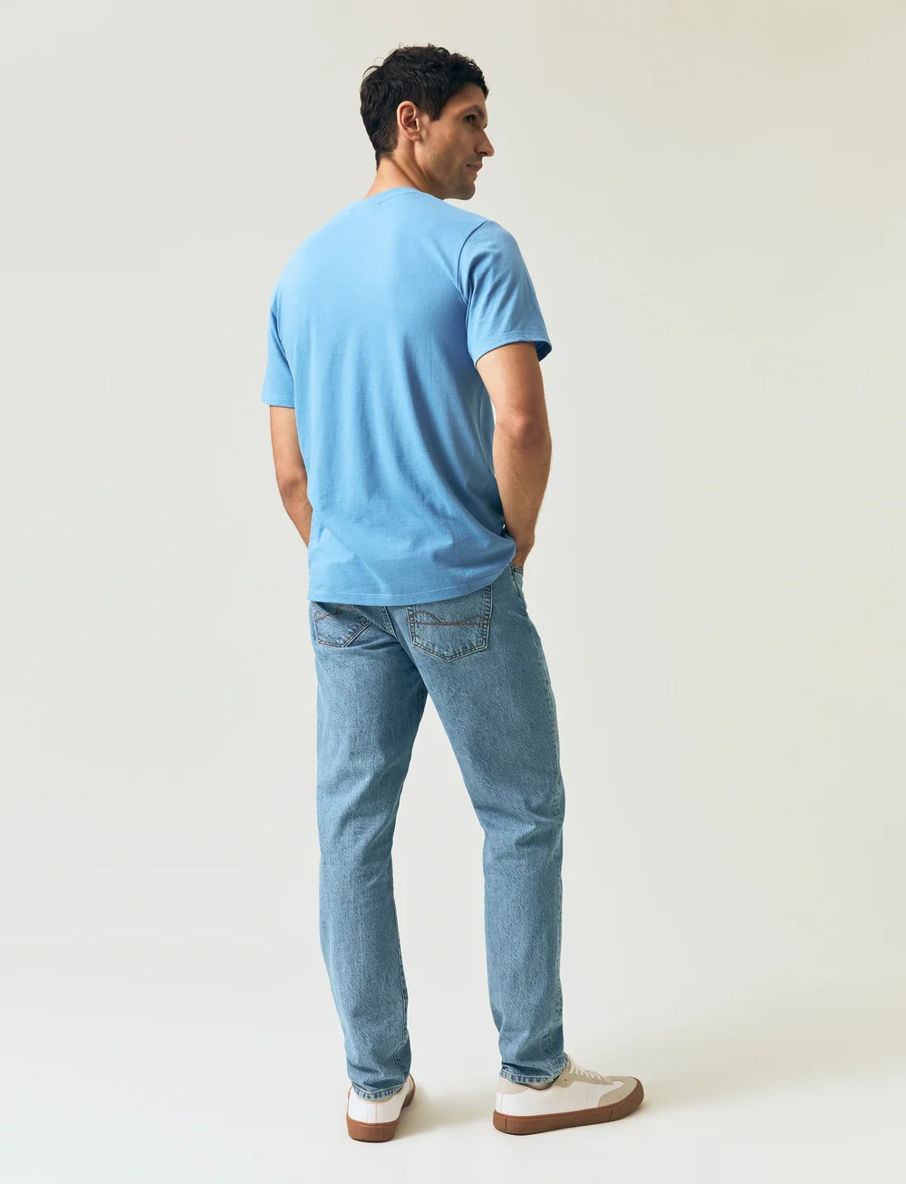 Lexington Clothing - Classic Organic Cotton Logo Tee - short-sleeved t-shirts - blue - 4