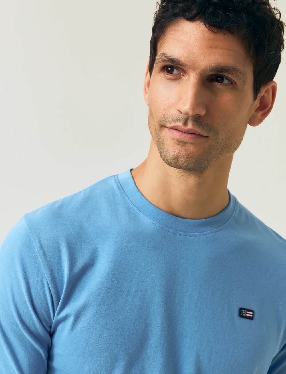 Lexington Clothing - Classic Organic Cotton Logo Tee - short-sleeved t-shirts - blue - 5