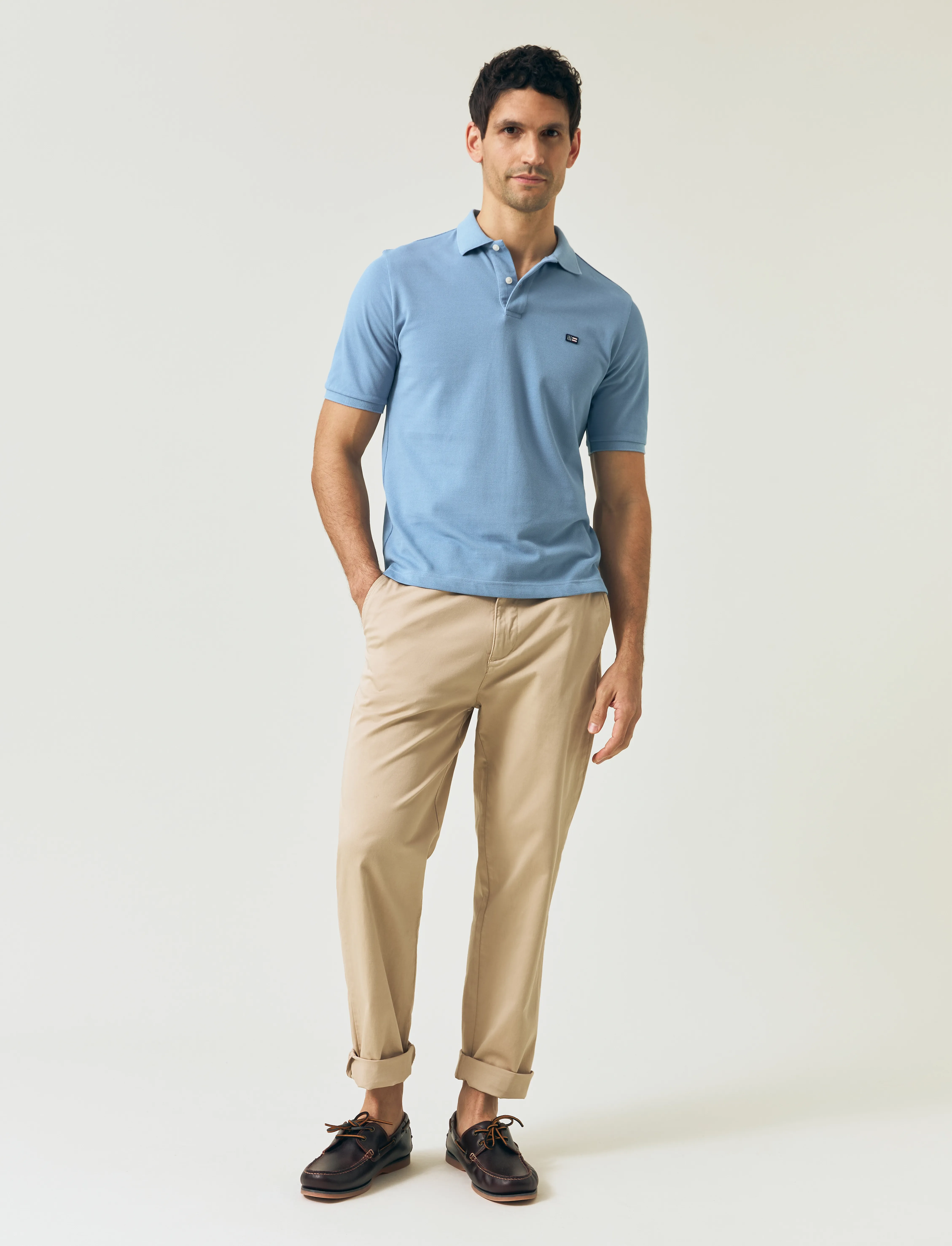Lexington Clothing Pique Polo Shirt - Kurzärmelig - BLUE / blue