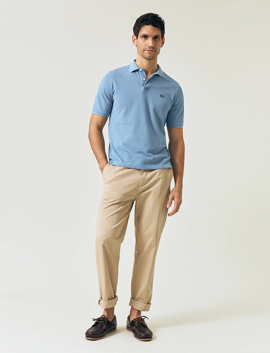 Lexington Clothing - Pique Polo Shirt - blue - 0