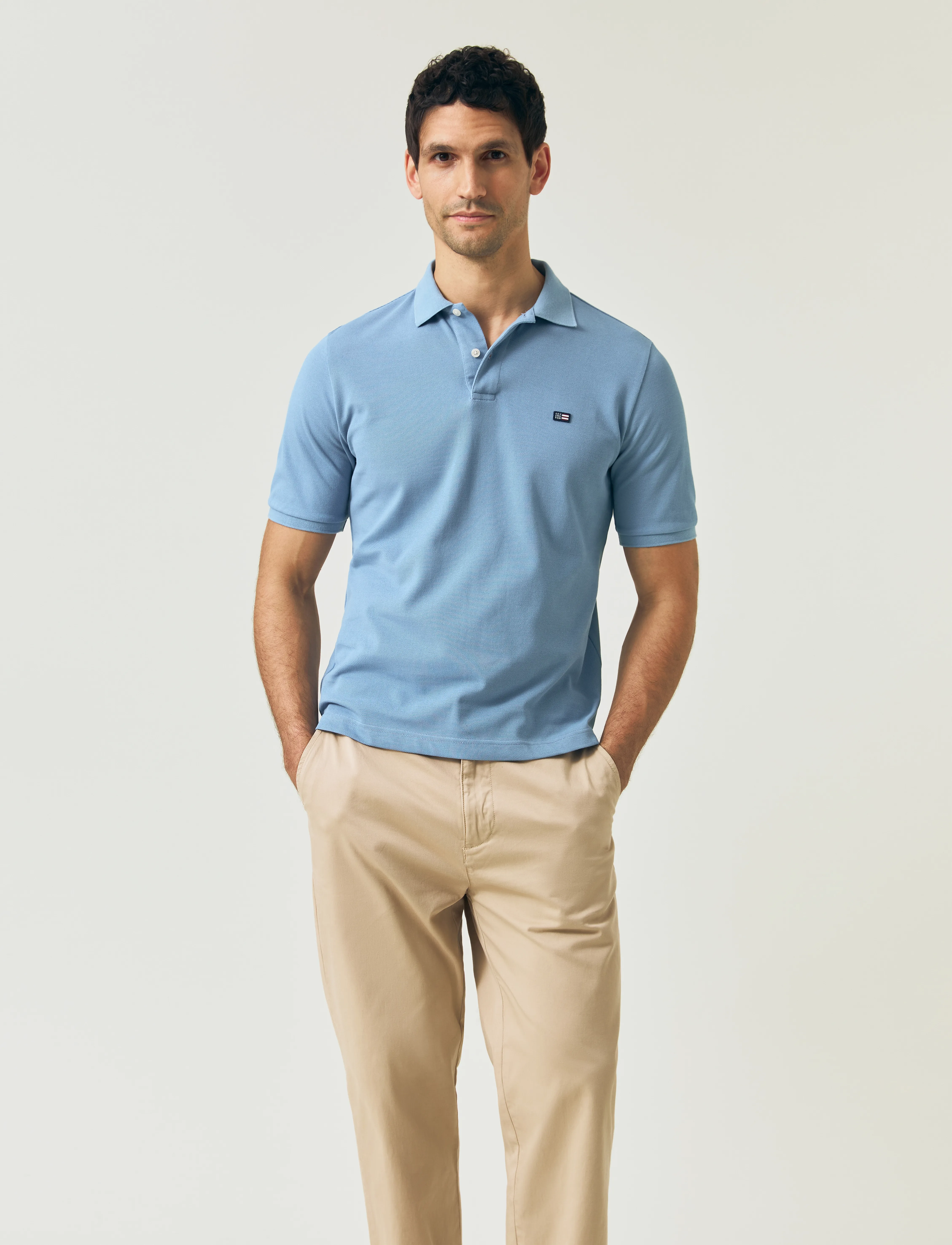 Lexington Clothing - Pique Polo Shirt - blue - 3