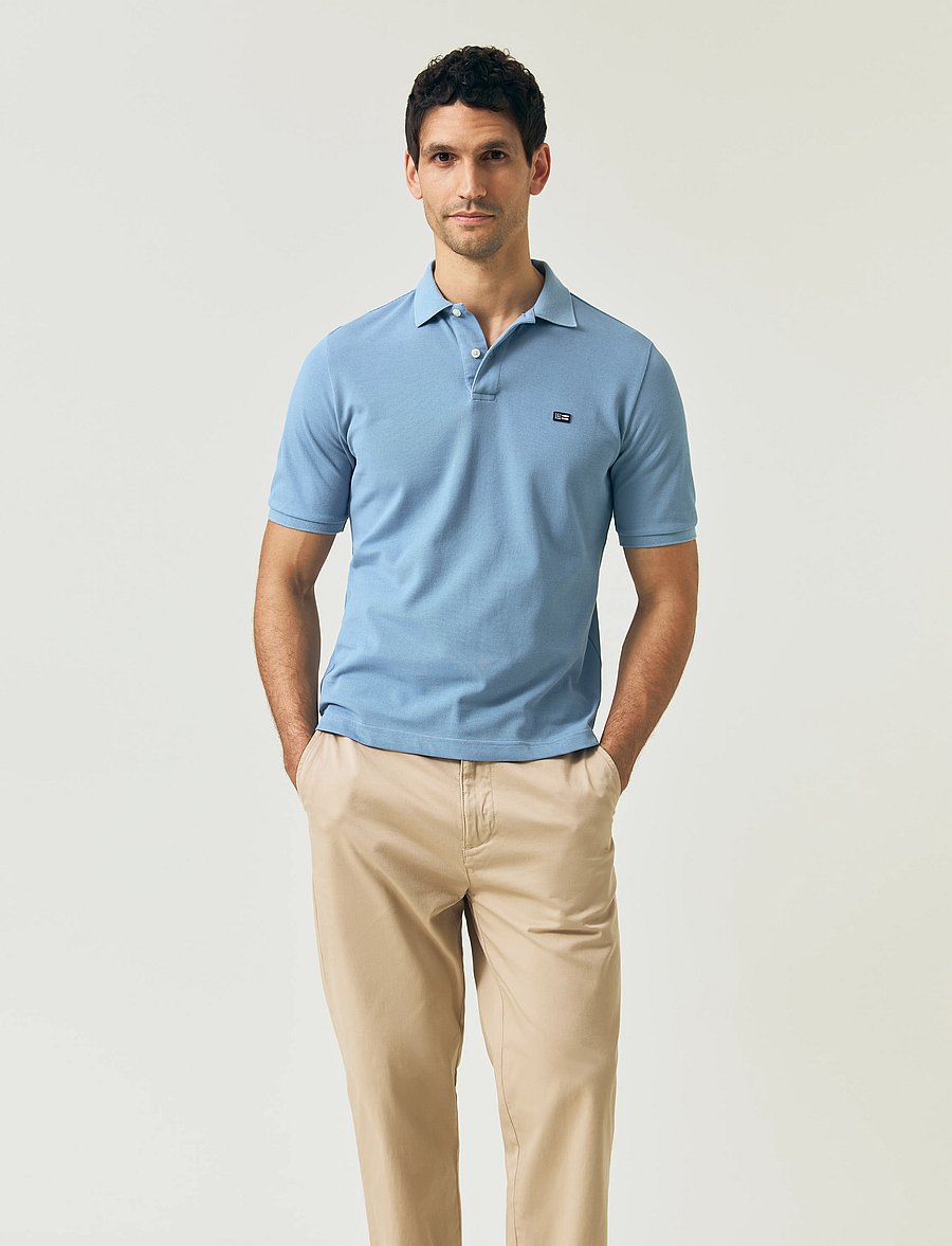 Lexington Clothing - Pique Polo Shirt - blue - 3