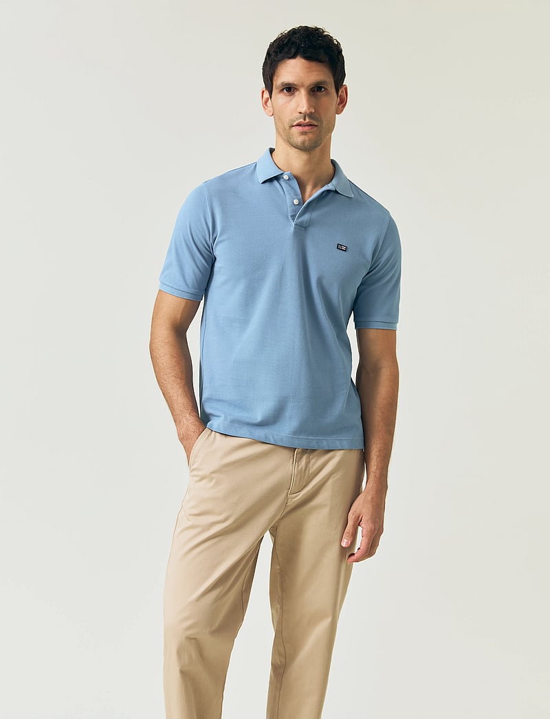 Lexington Clothing - Pique Polo Shirt - kortärmade pikéer - blue - 5