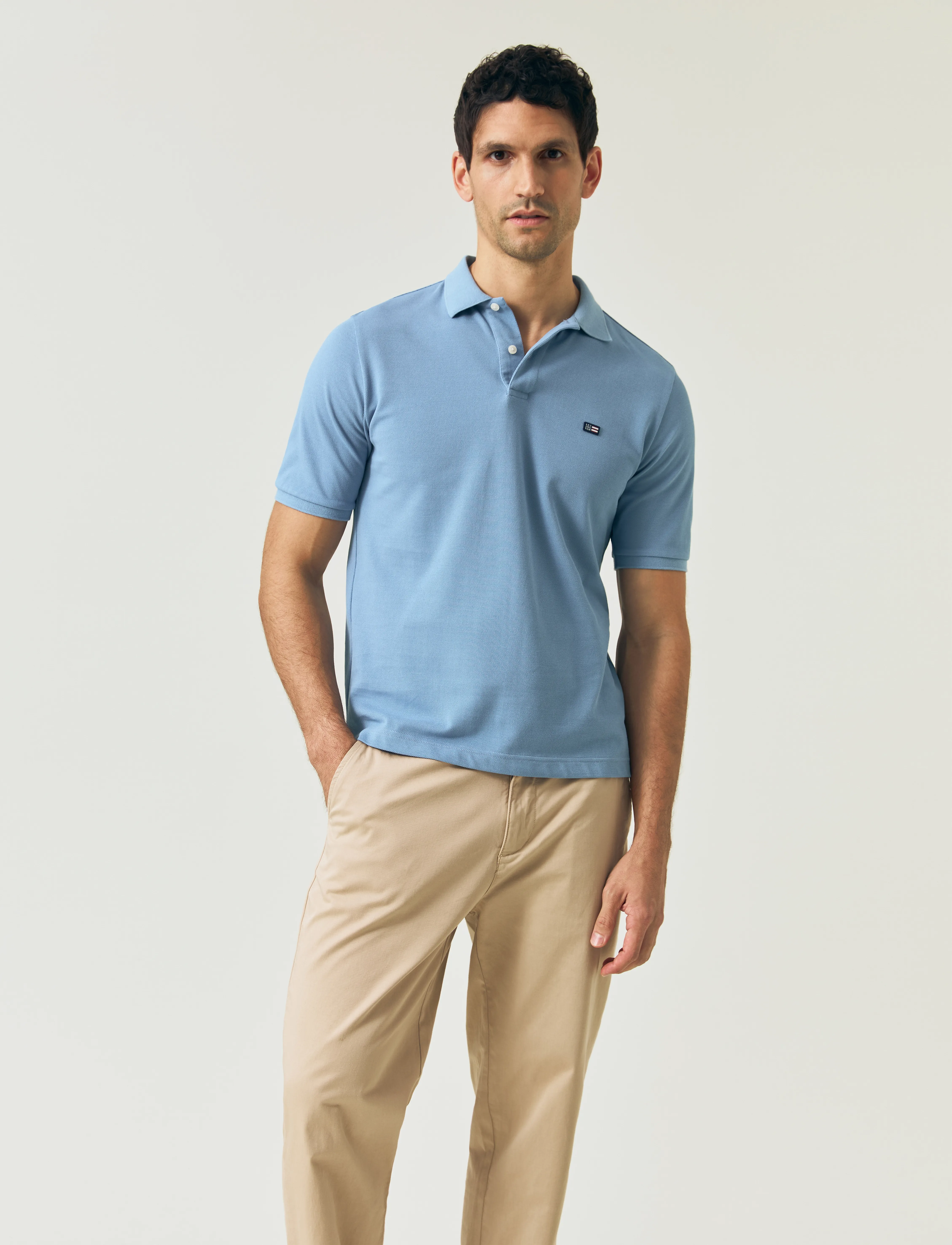 Lexington Clothing - Pique Polo Shirt - blue - 5
