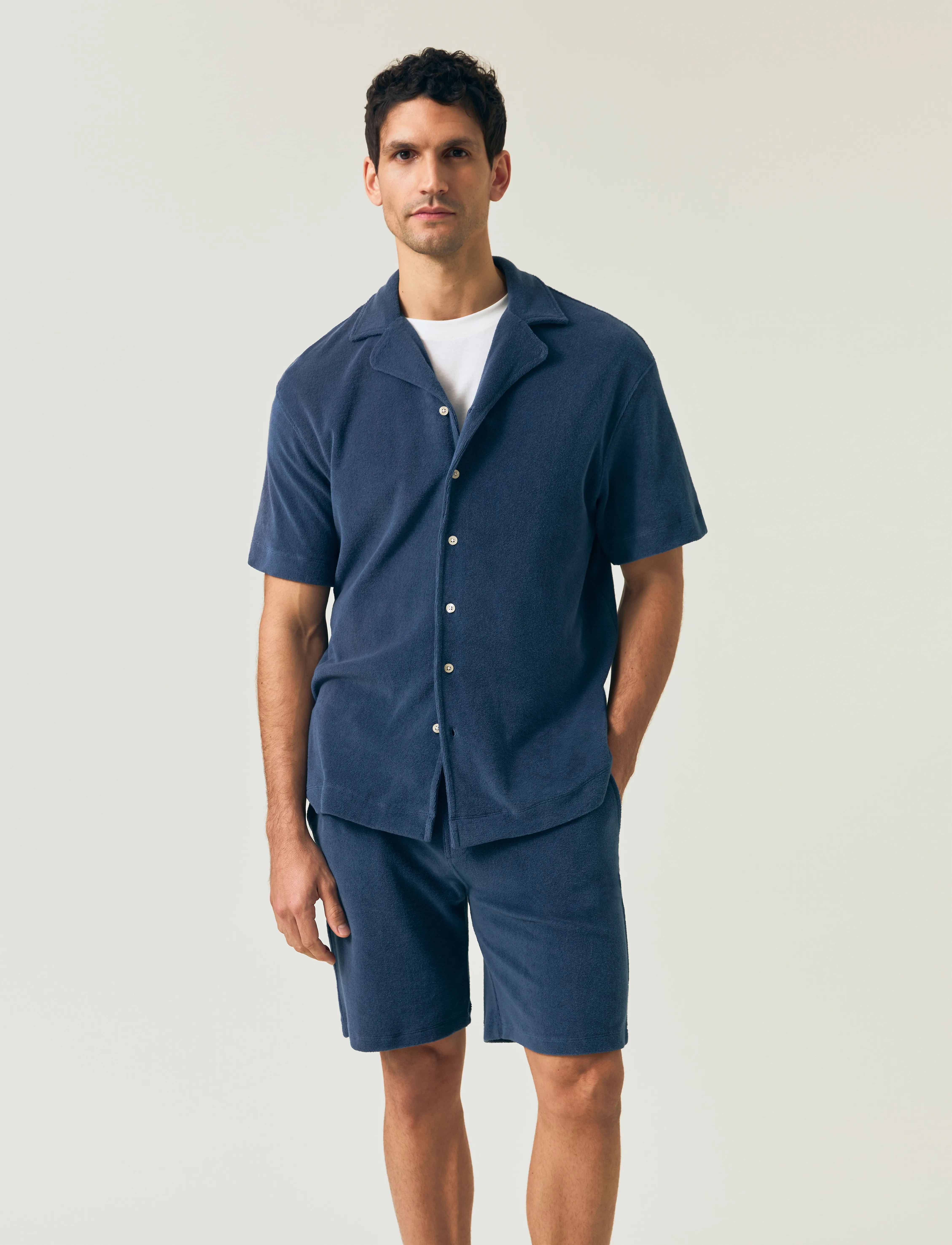 Lexington Clothing - Camp Organic Cotton Terry Shirt - dark blue - 2