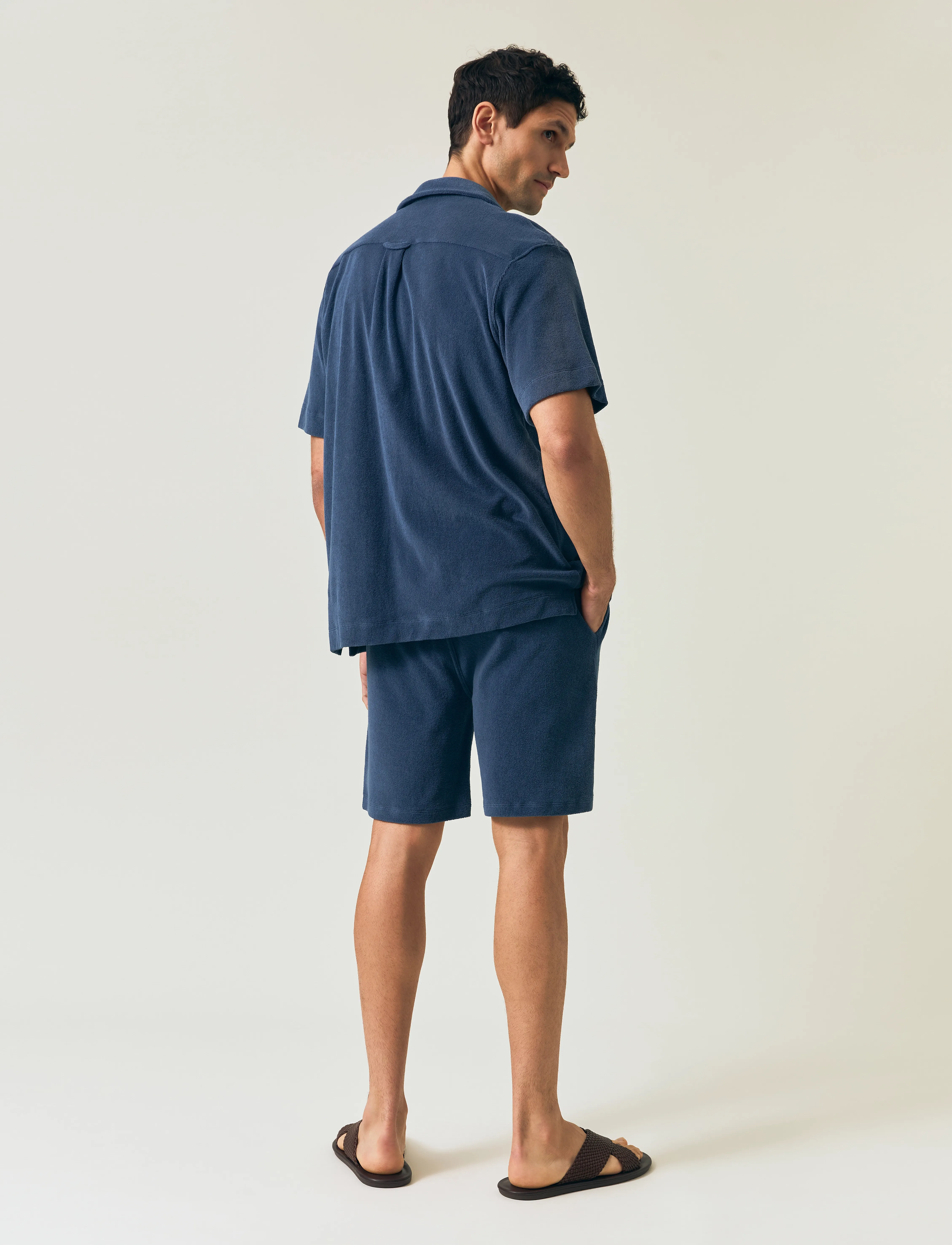 Lexington Clothing - Camp Organic Cotton Terry Shirt - dark blue - 3