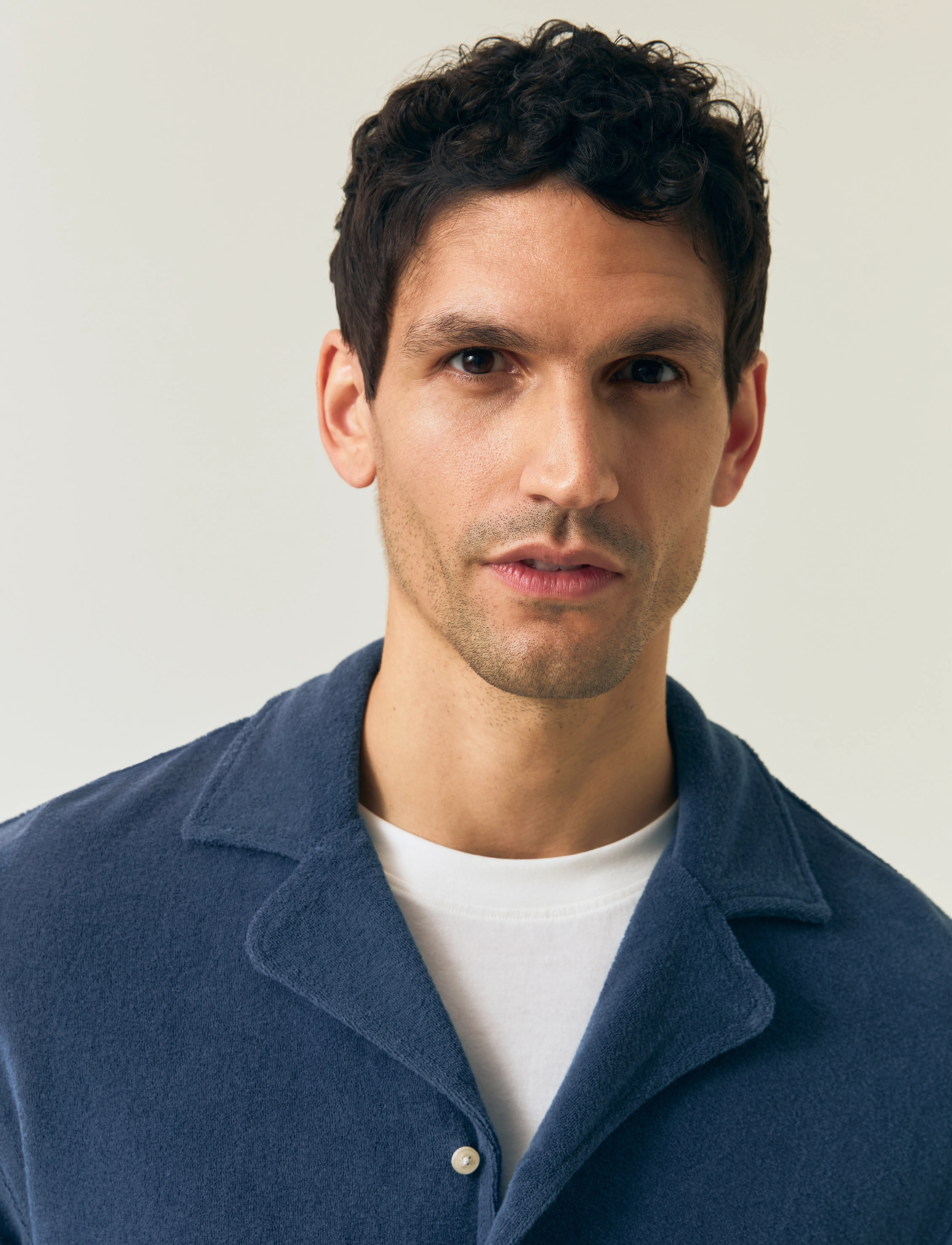 Lexington Clothing - Camp Organic Cotton Terry Shirt - dark blue - 4