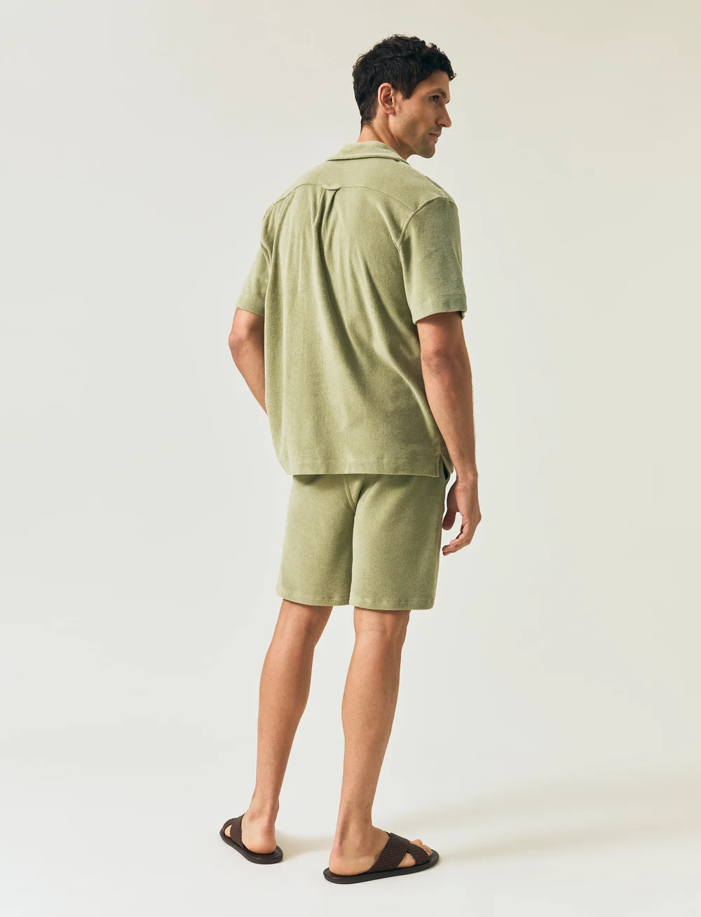 Lexington Clothing - Camp Organic Cotton Terry Shirt - kortärmade skjortor - green - 3