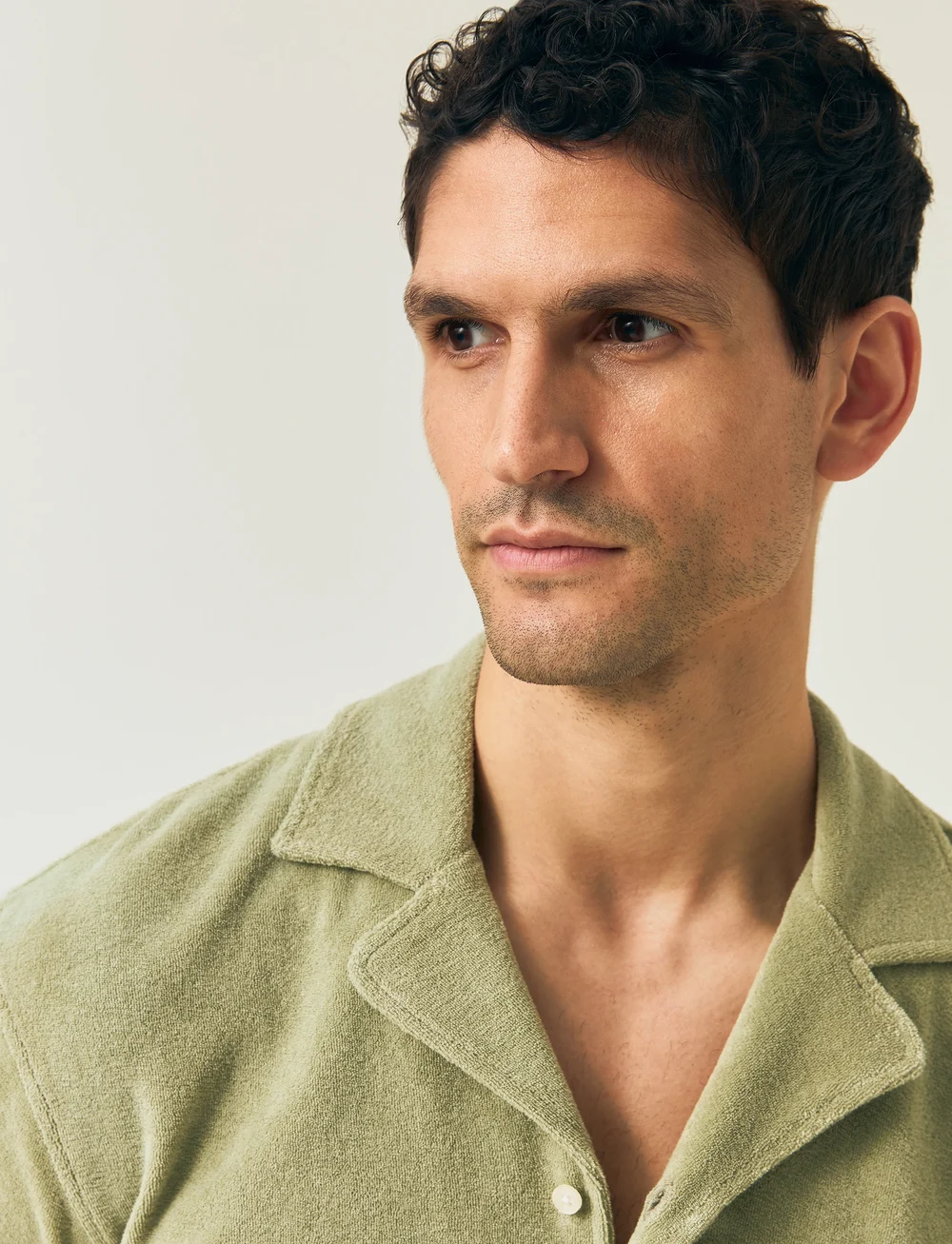 Lexington Clothing - Camp Organic Cotton Terry Shirt - kortärmade skjortor - green - 4