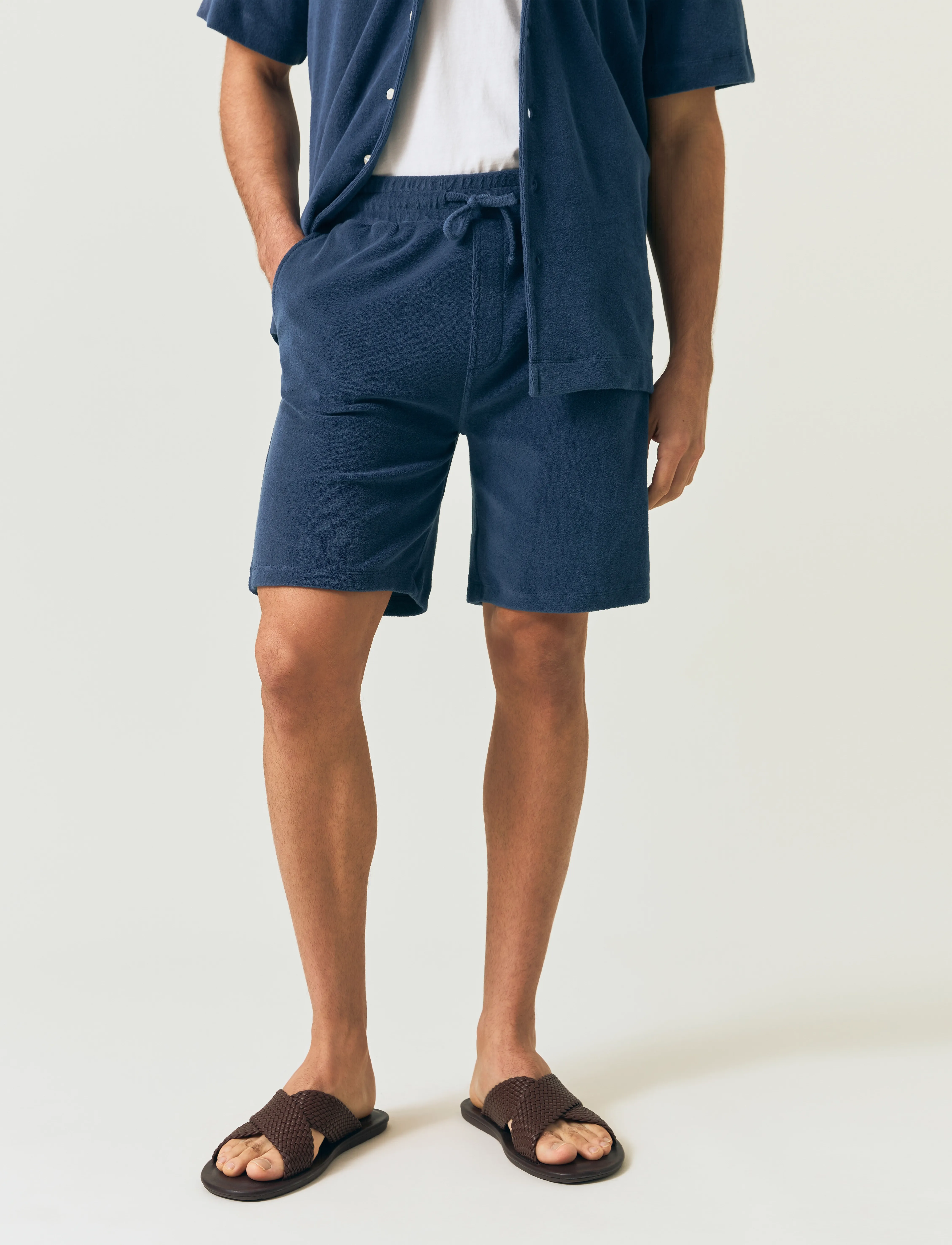 Lexington Clothing - Organic Cotton Terry Shorts - dark blue - 2