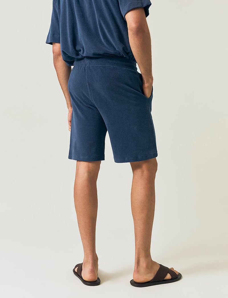 Lexington Clothing - Organic Cotton Terry Shorts - casual shorts - dark blue - 3