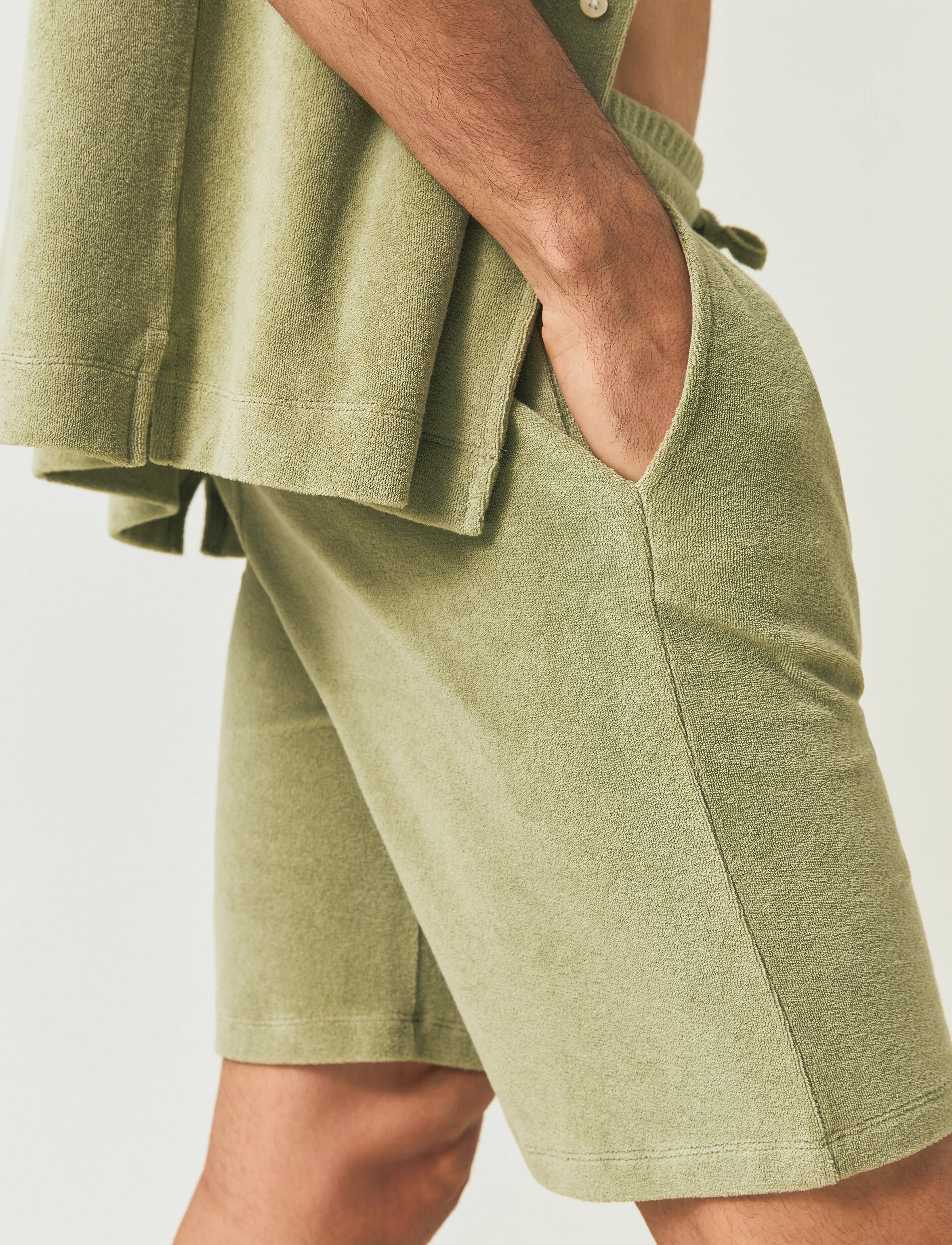 Lexington Clothing - Organic Cotton Terry Shorts - green - 4