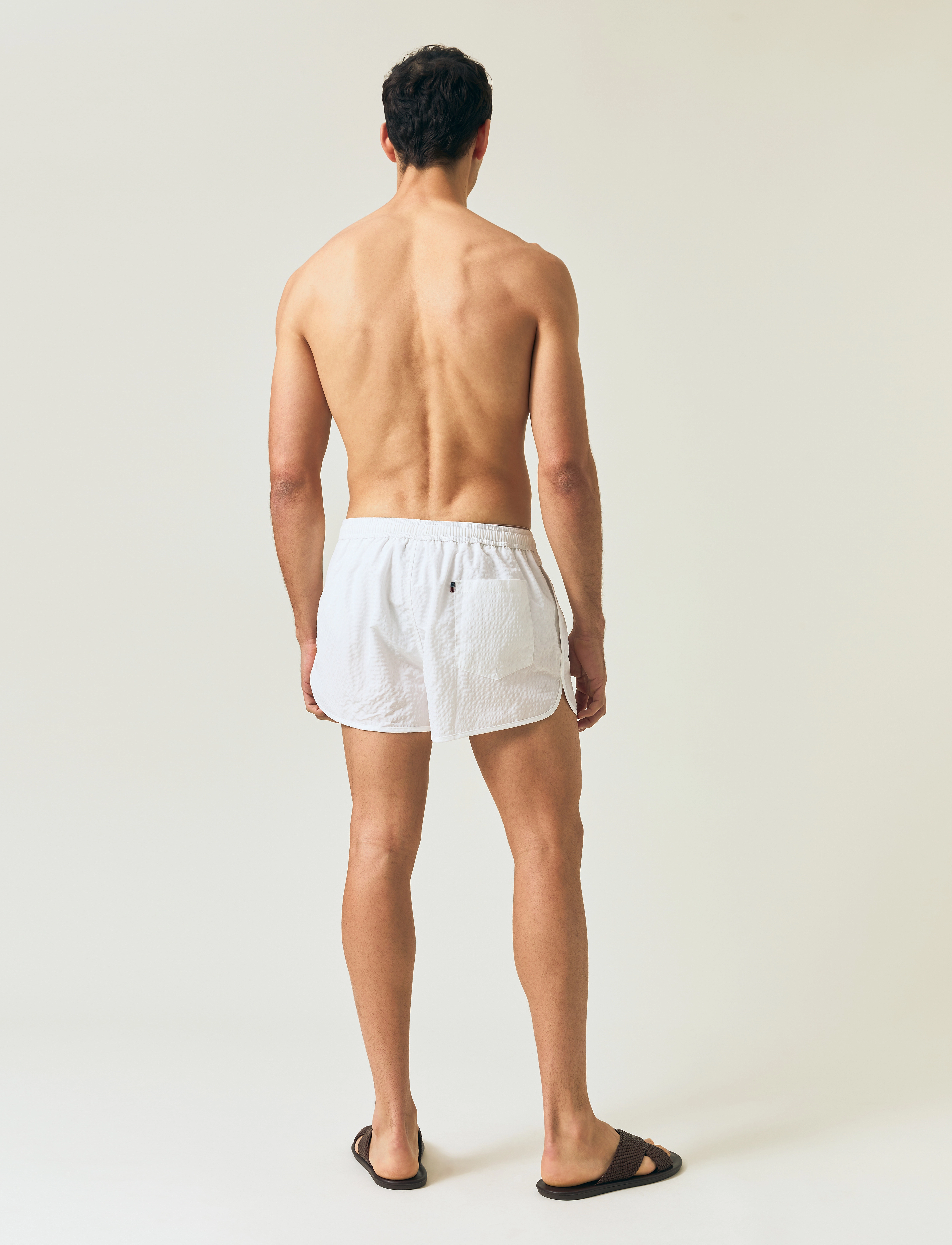 Lexington Clothing - Seersucker Swim Shorts - white - 2