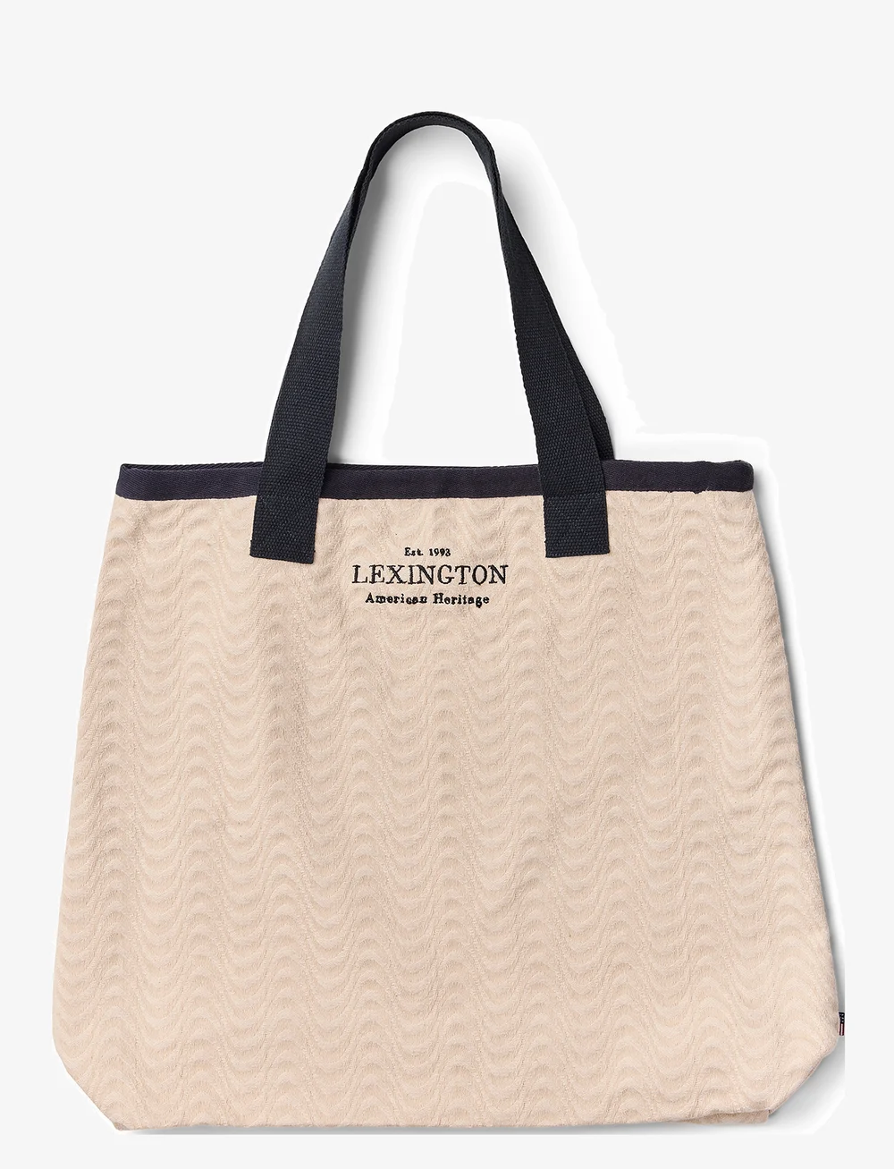 Lexington Clothing - Wave Jaquard Shopper - shoppingväskor - offwhite - 0