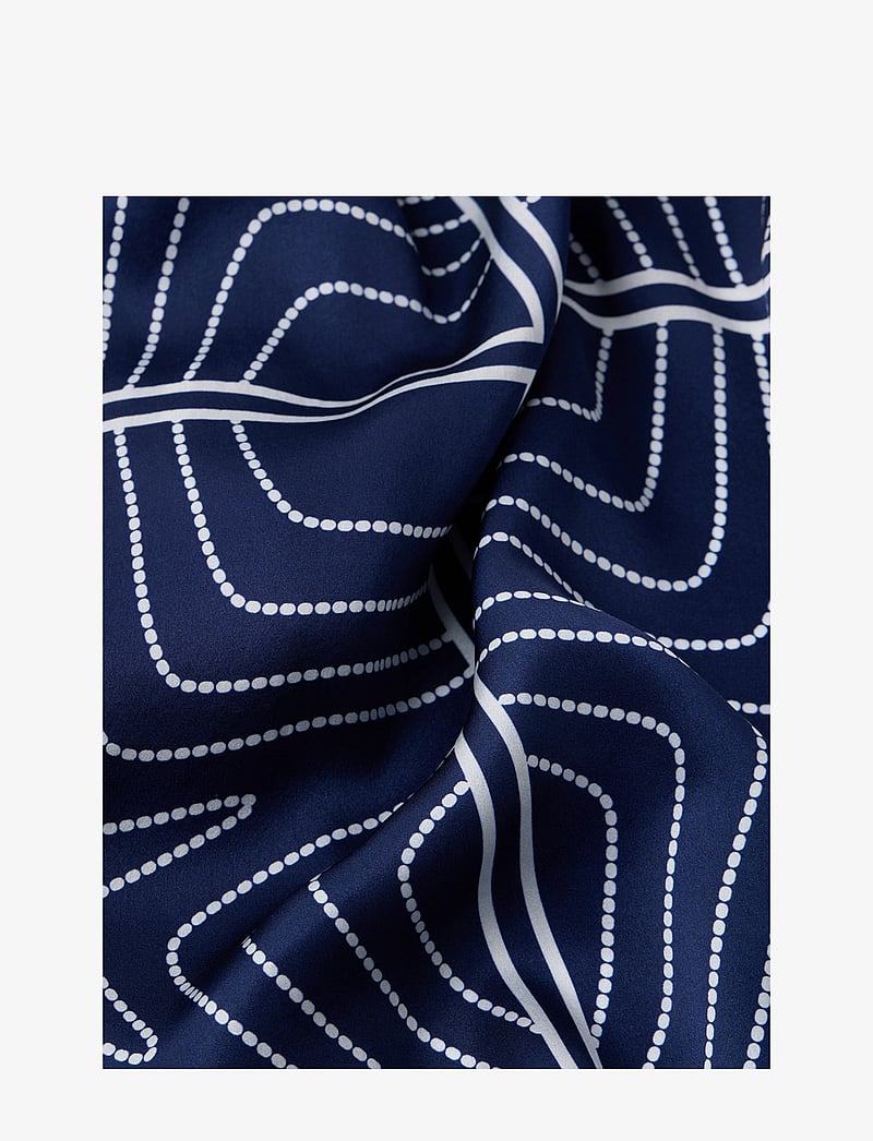 Lexington Clothing - Small Starfish Printed Silk Scarf - sjalar - blue print - 2