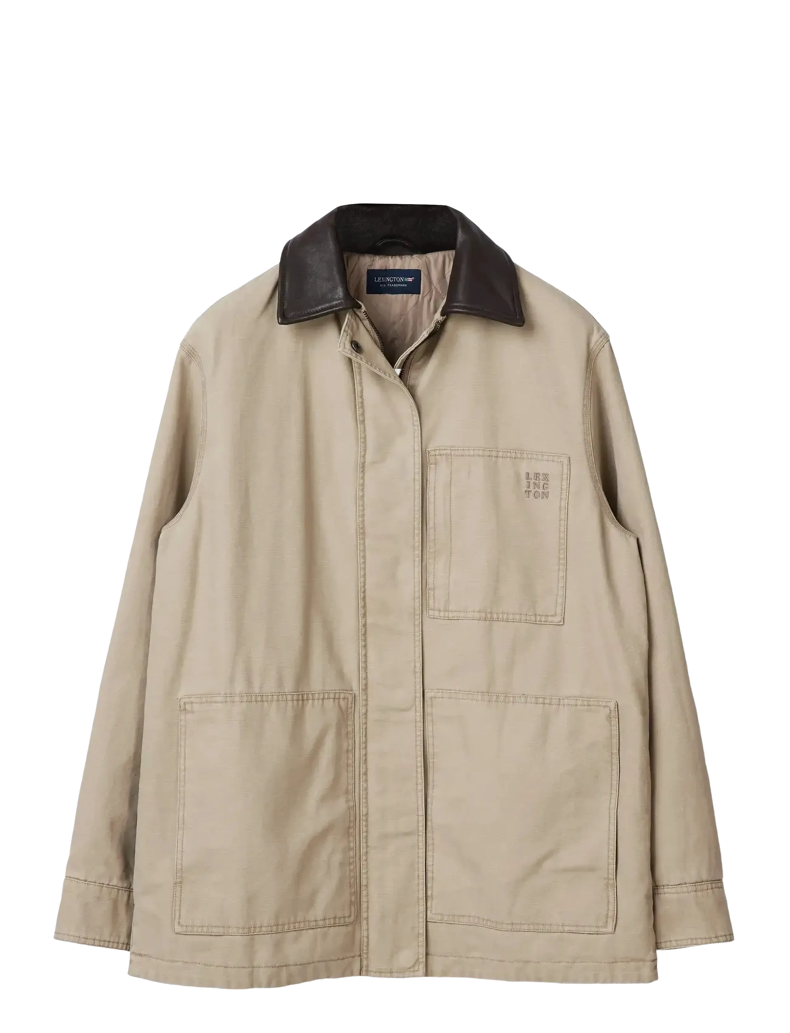 LEXINGTON CLOTHING Baumwolle Canvas Chore Jacke Beige - M - Damen