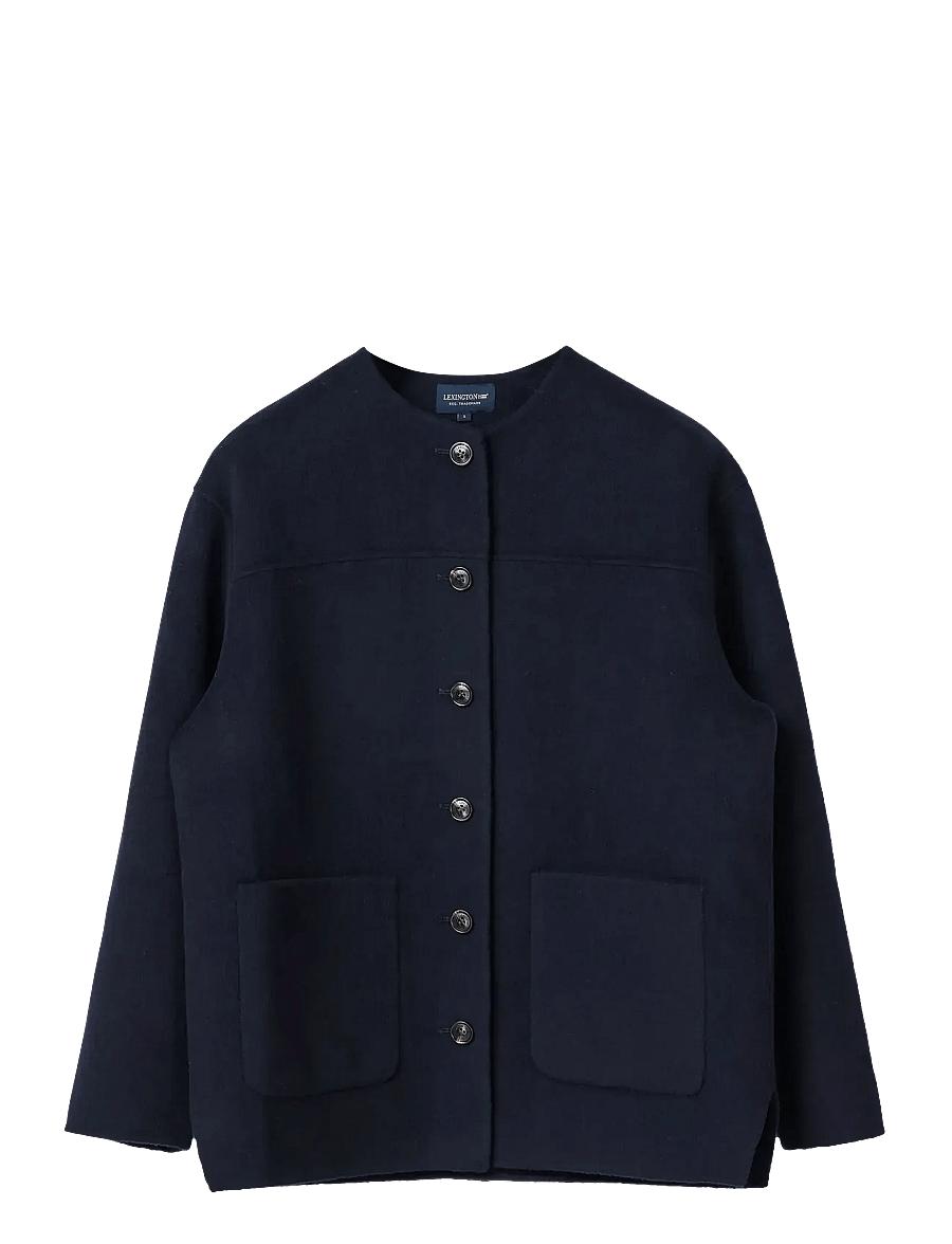 Lexington Clothing - Double Faced Wool Blend Jacket - navy - 1