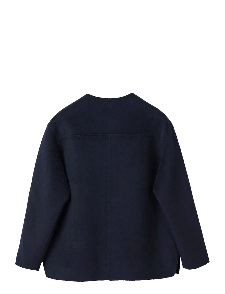 Lexington Clothing - Double Faced Wool Blend Jacket - villased jakid - navy - 2