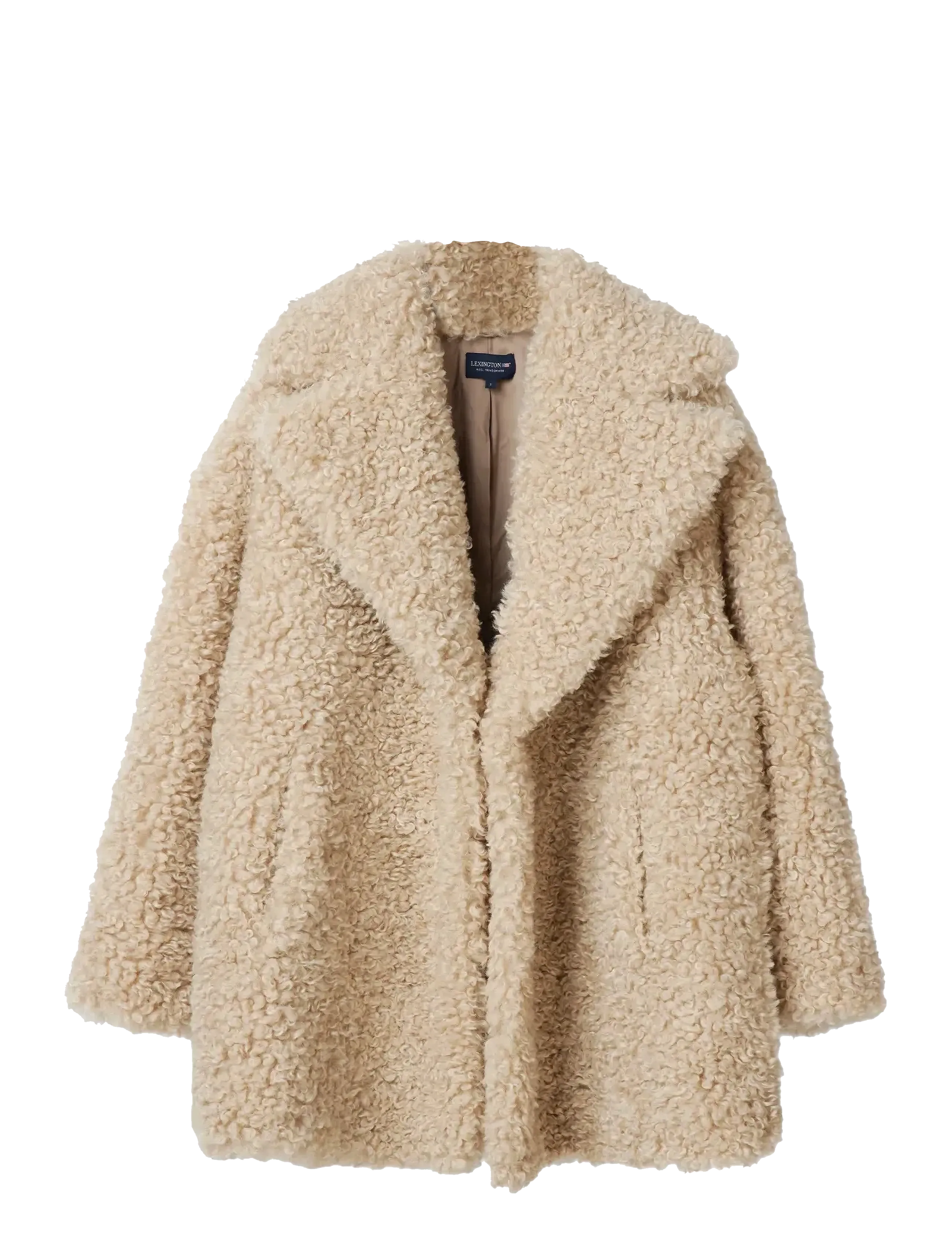 Lexington Clothing Shearling Coat - Riided - LIGHT BEIGE / beige