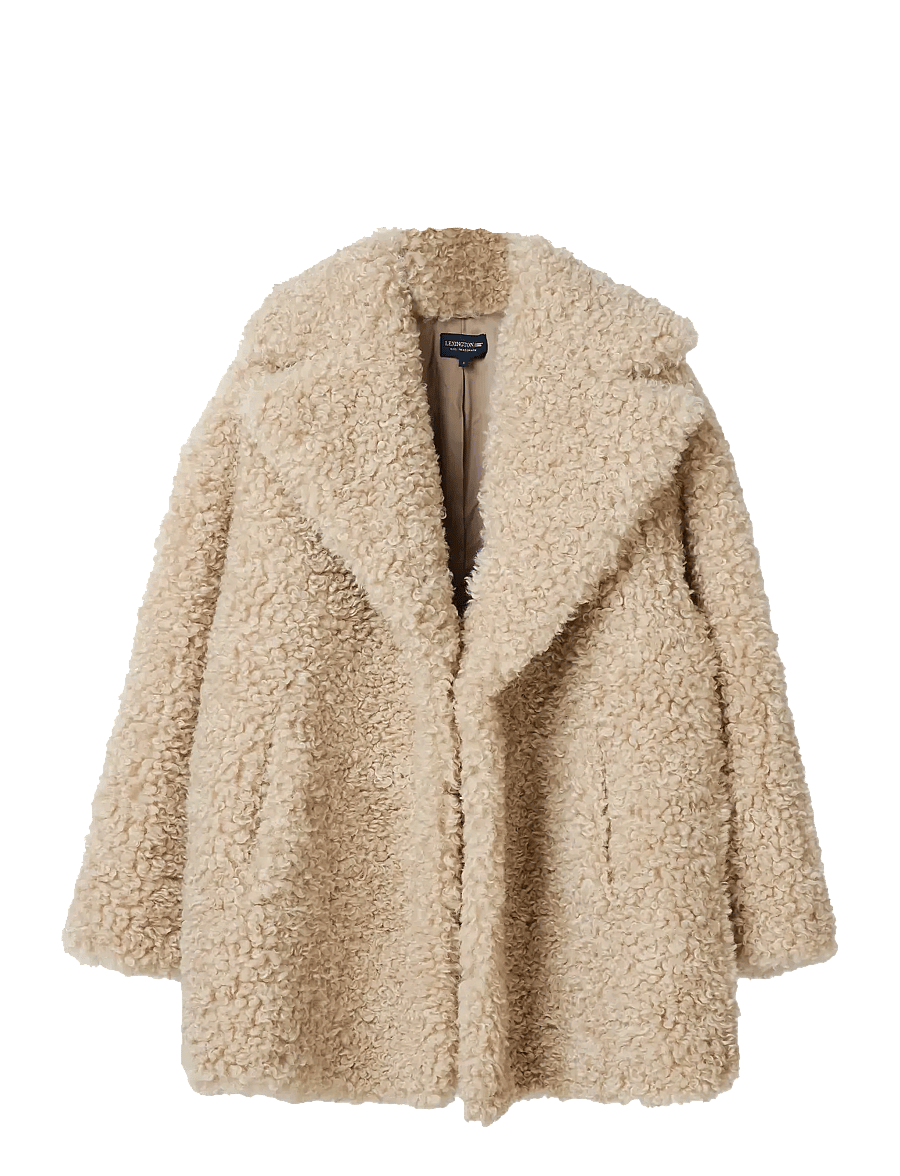 Lexington Clothing - Shearling Coat - tekoturkikset - light beige - 1