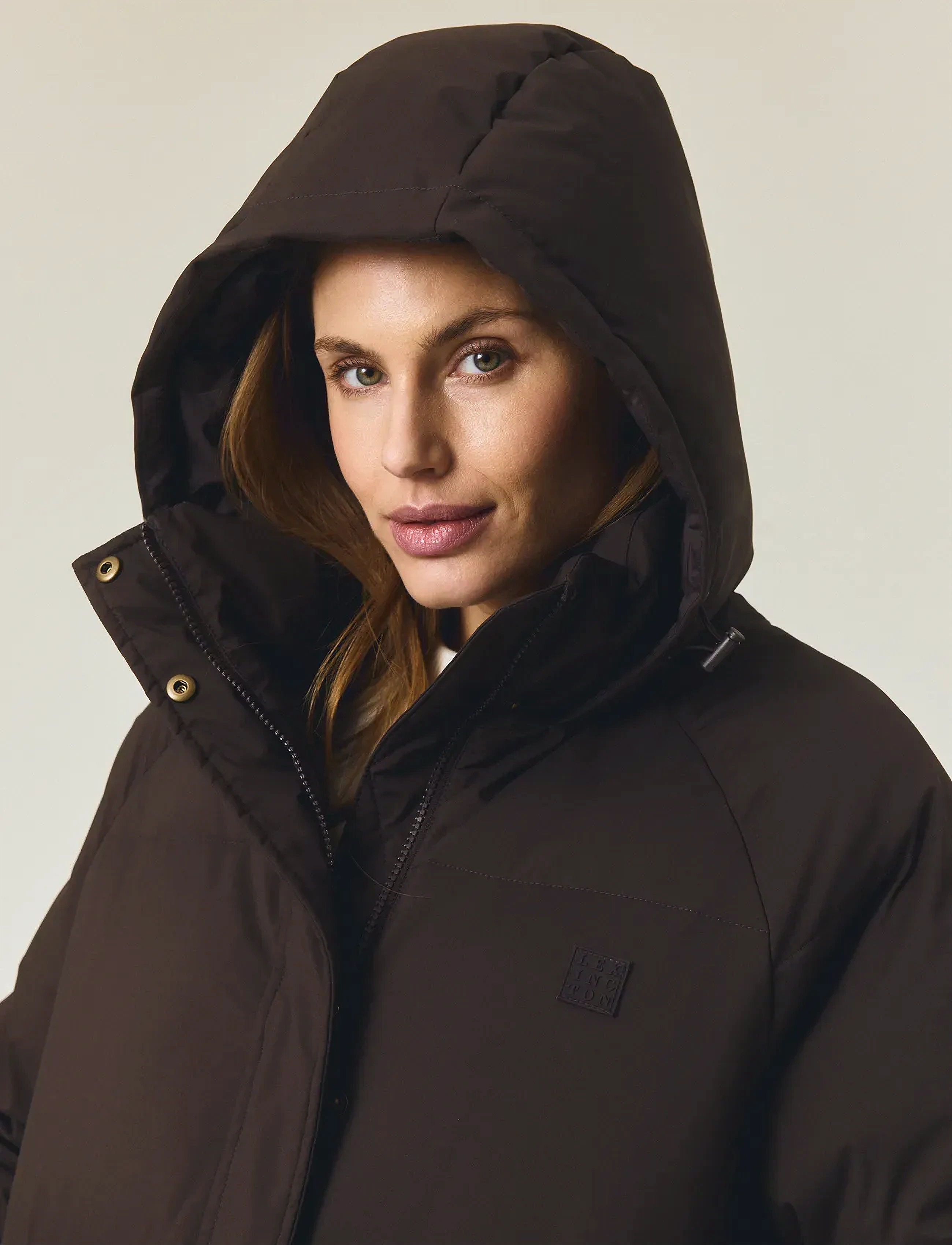 Lexington Clothing - Long Down Parka - gefütterte & daunenjacken - brown - 4