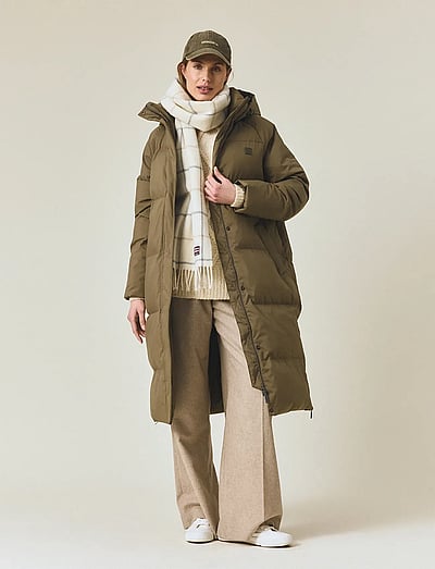 Lexington Clothing Long Down Parka - Sulemantlid - DARK GREEN / khaki/green