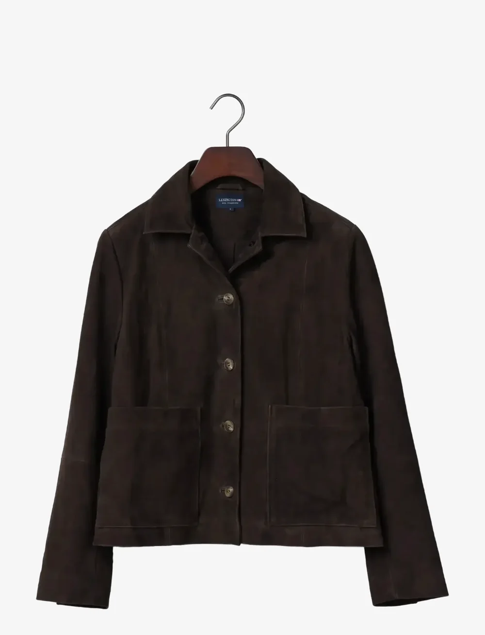 Lexington Clothing - Short Suede Jacket - utility jakid - dark brown - 1