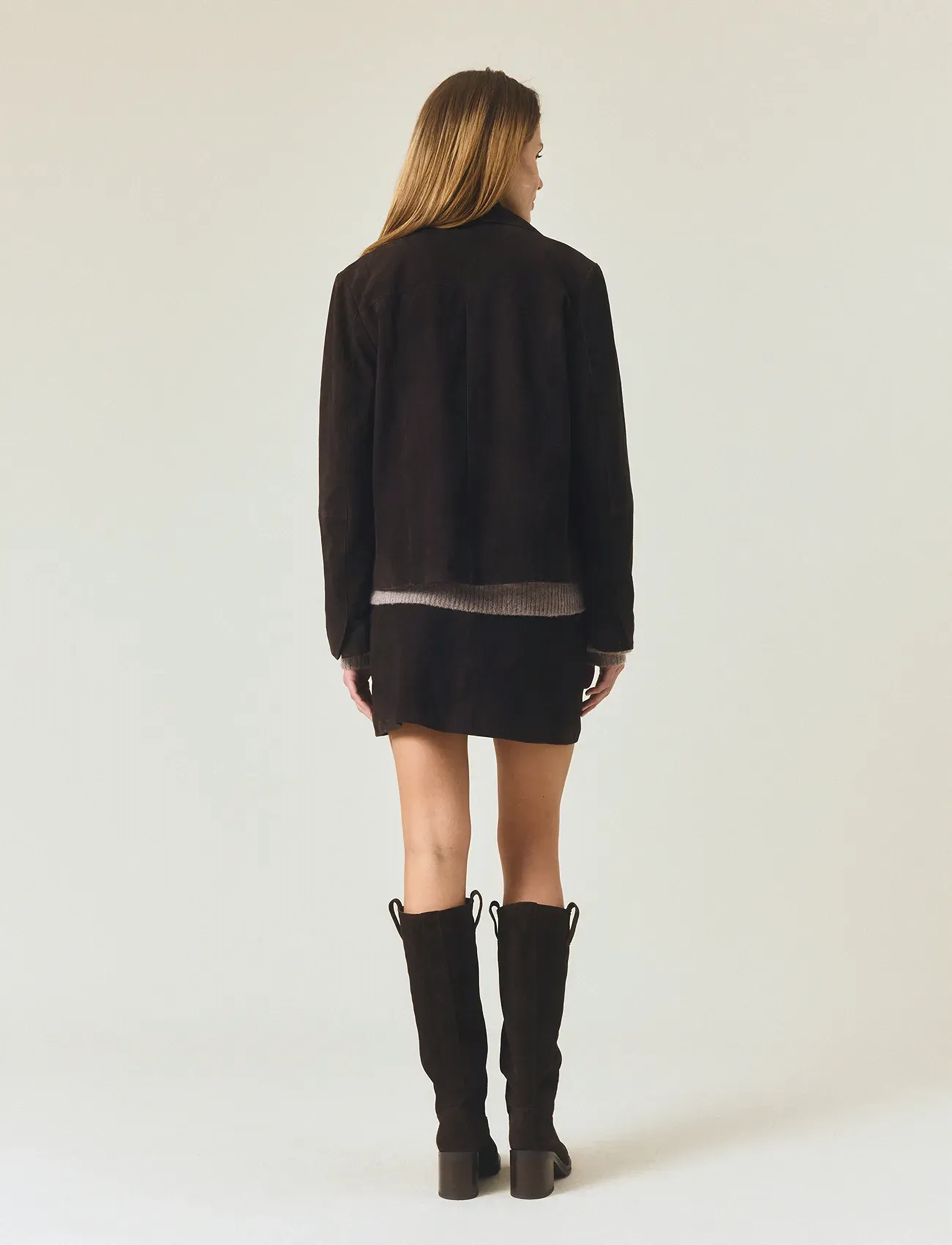 Lexington Clothing - Short Suede Jacket - dark brown - 3