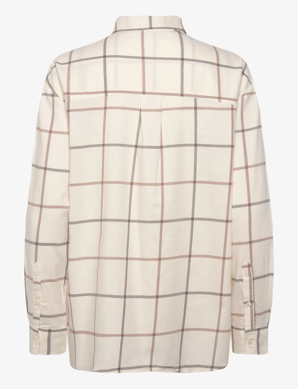 Lexington Clothing - Casual Organic Cotton Check Flannel Shirt - långärmade skjortor - grey/beige check - 2