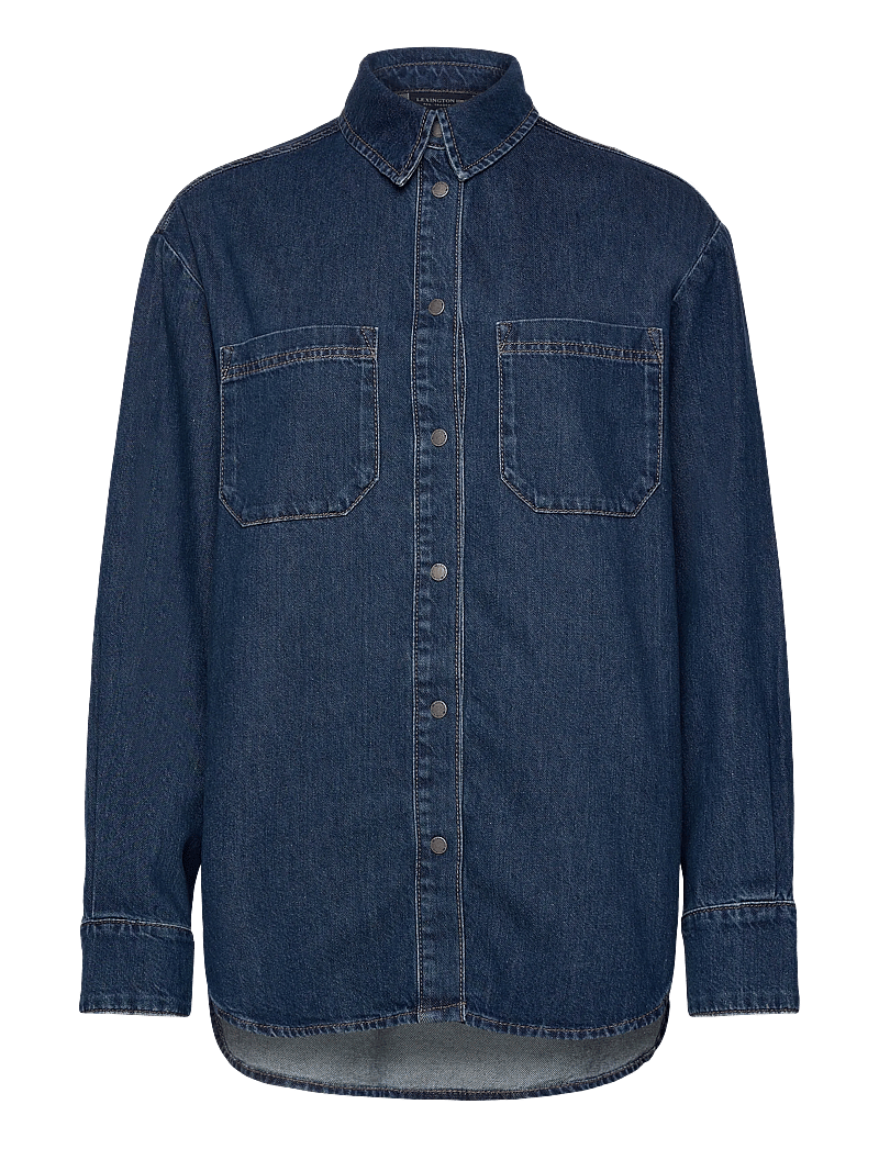 Lexington Clothing - Oversized Denim Shirt - denimskjorter - dark blue denim - 1