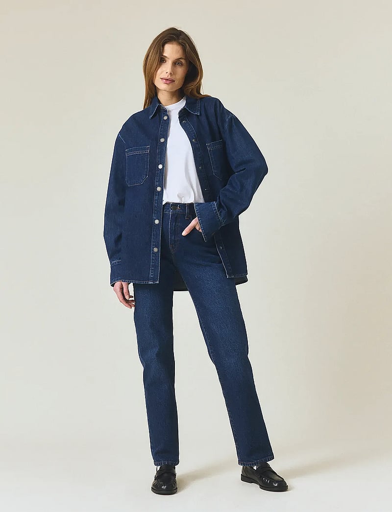 Lexington Clothing - Oversized Denim Shirt - denimskjorter - dark blue denim - 0