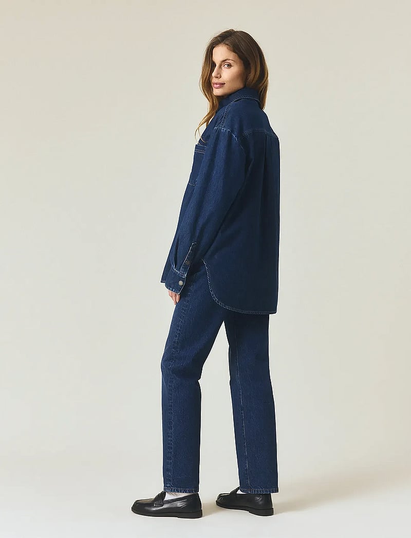 Lexington Clothing - Oversized Denim Shirt - denimskjorter - dark blue denim - 5