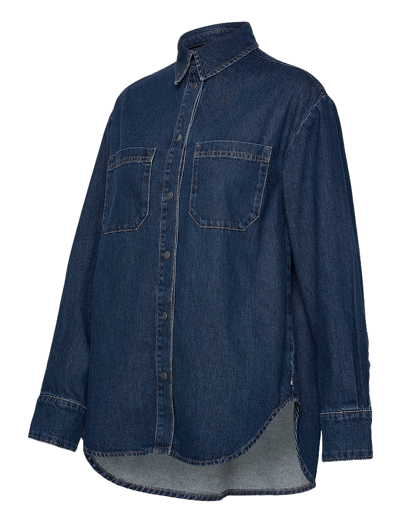 Lexington Clothing - Oversized Denim Shirt - denimskjorter - dark blue denim - 3