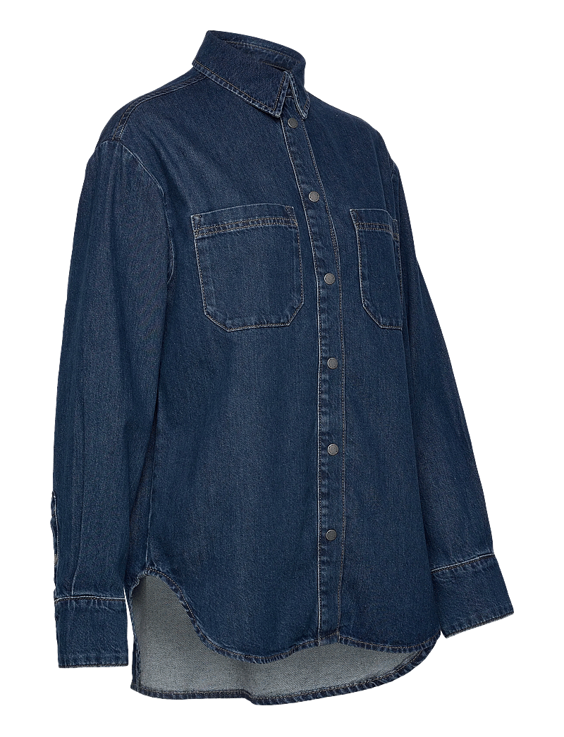 Lexington Clothing - Oversized Denim Shirt - denimskjorter - dark blue denim - 4