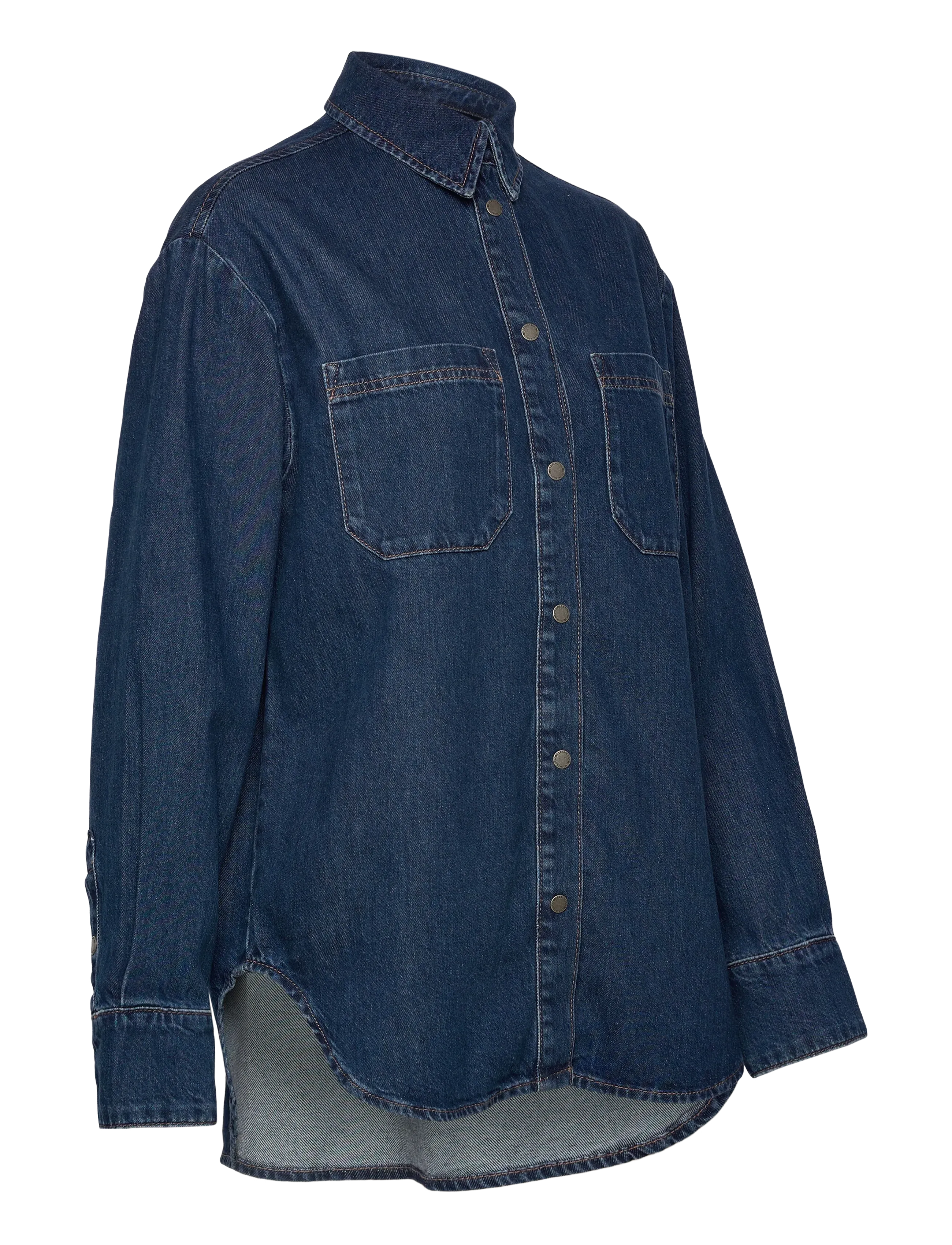 Lexington Clothing - Oversized Denim Shirt - denimskjorter - dark blue denim - 4