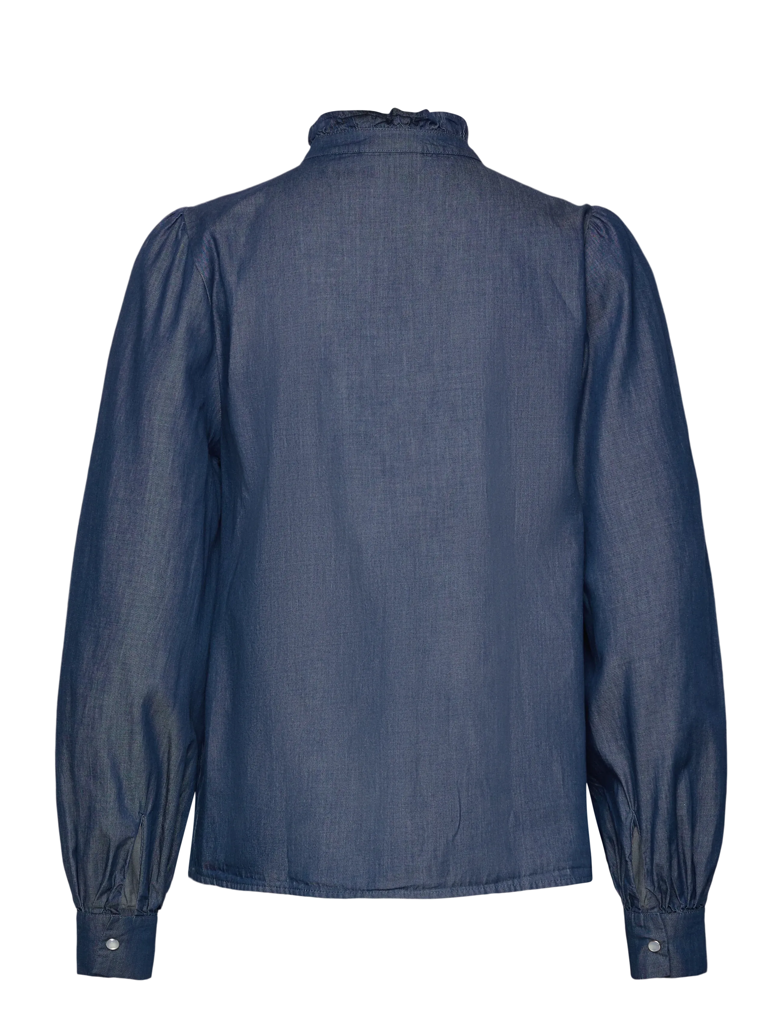 Lexington Clothing - Denim Frill Blouse - jeanshemden - medium blue denim - 2