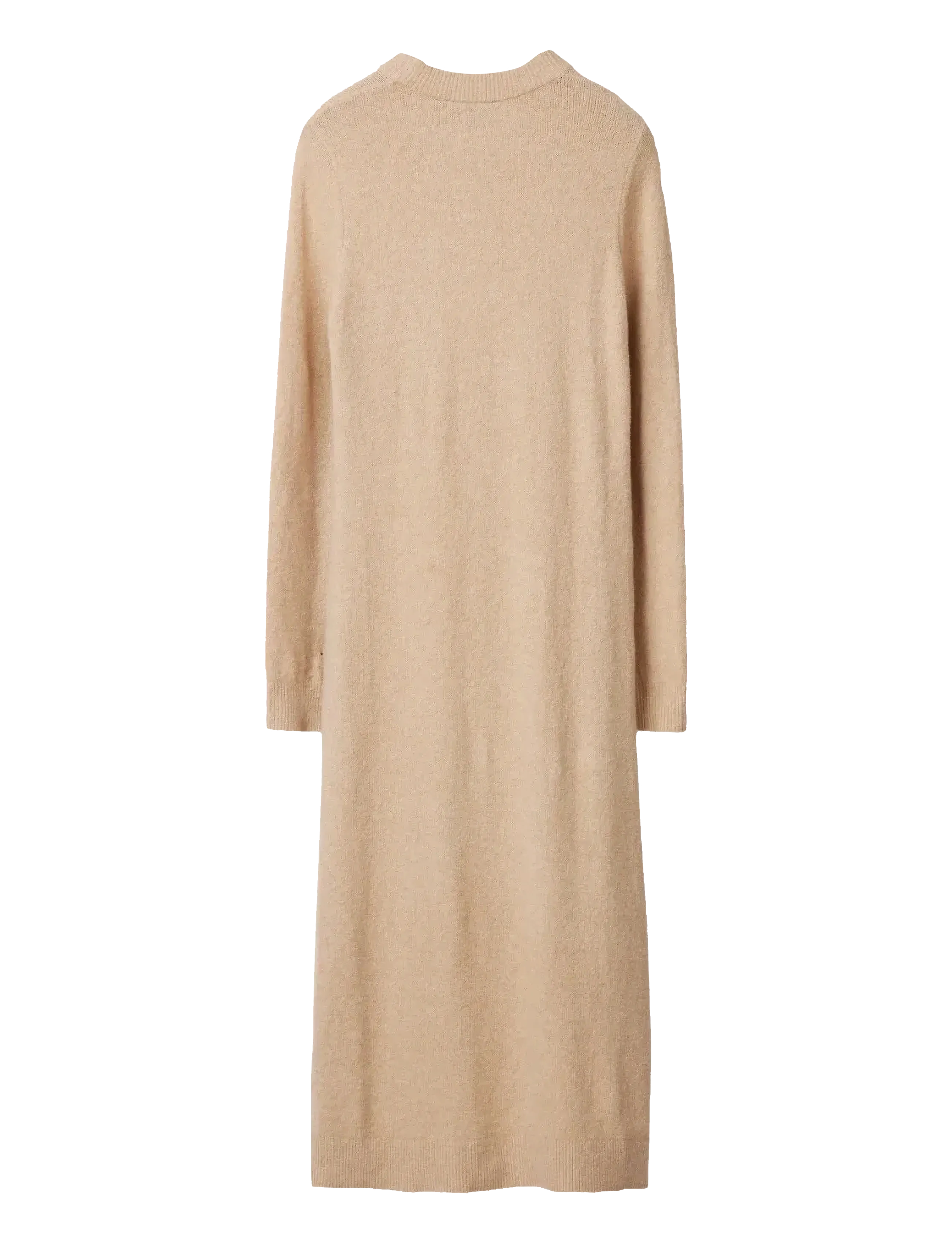 Lexington Clothing - Straight Fit Midi Knitted Dress - knitted dresses - light beige melange - 2