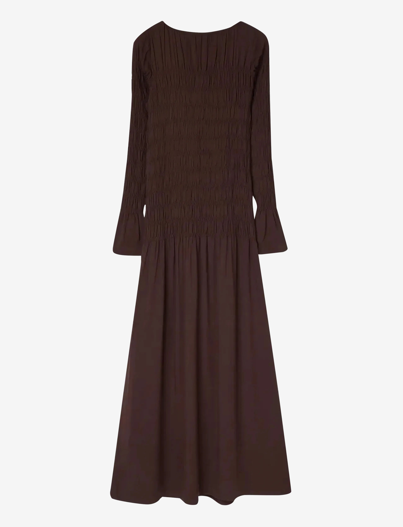 Lexington Clothing - Smock Detail Maxi Dress - aftenkjoler - dark brown - 1