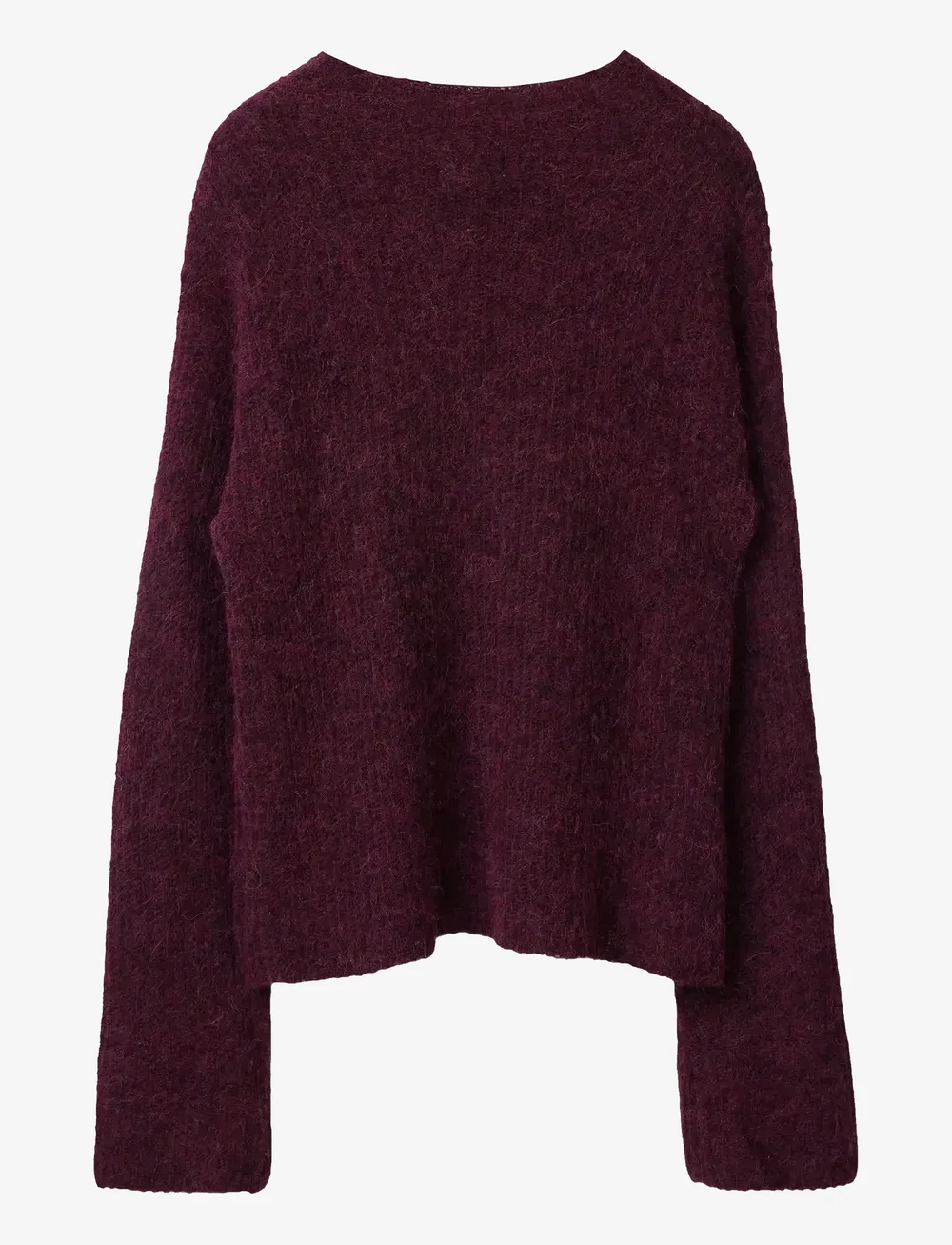 Lexington Clothing - Alpaca Blend Mock Neck Sweater - striktrøjer - burgundy - 1